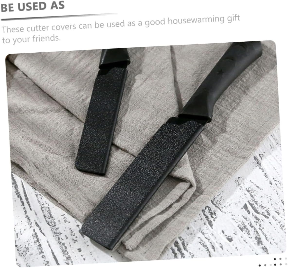 Flocking Design 5-Piece Cutter Protective Covers Kitchen Knives