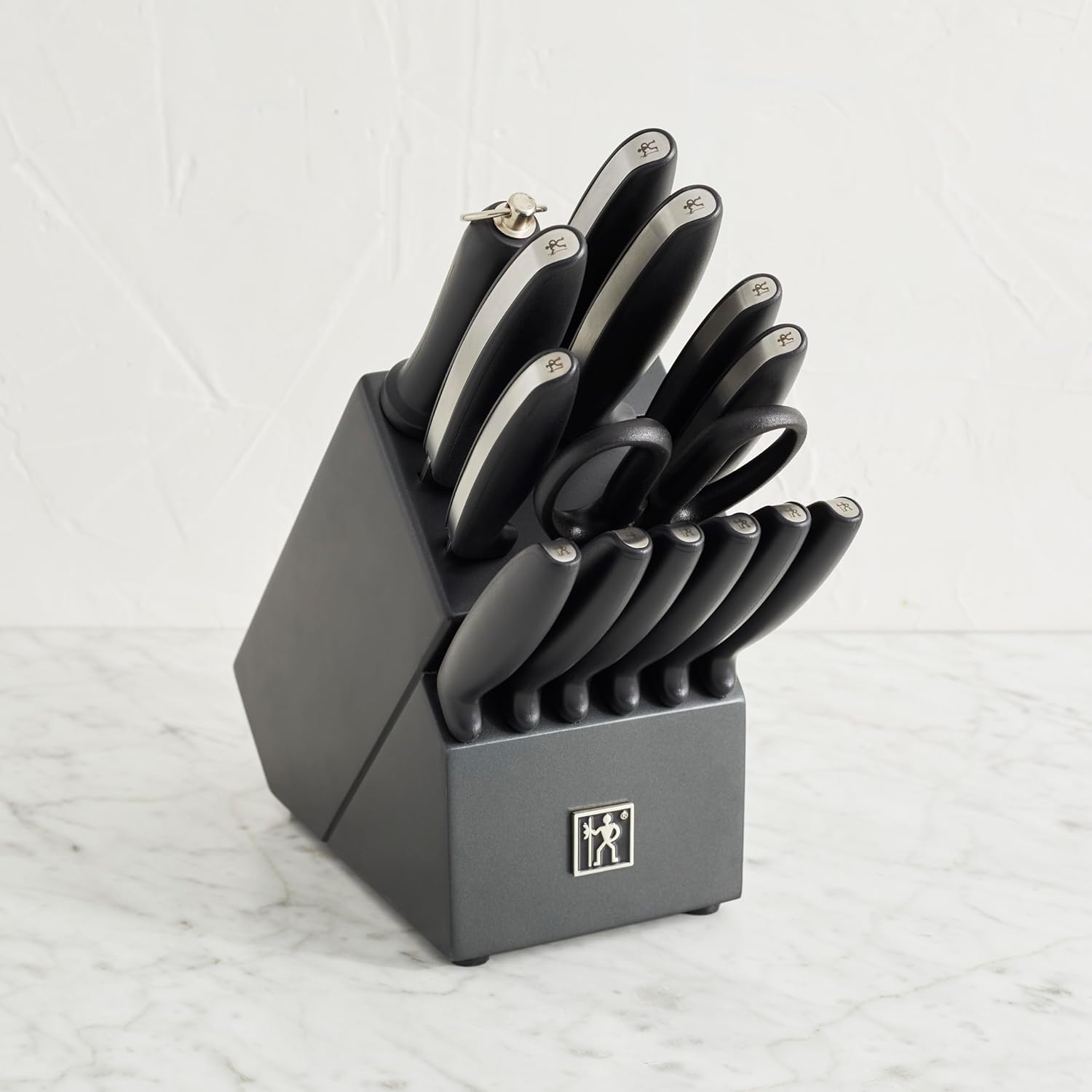Henckels Silver Symmetry 15-Piece Knife Block Set