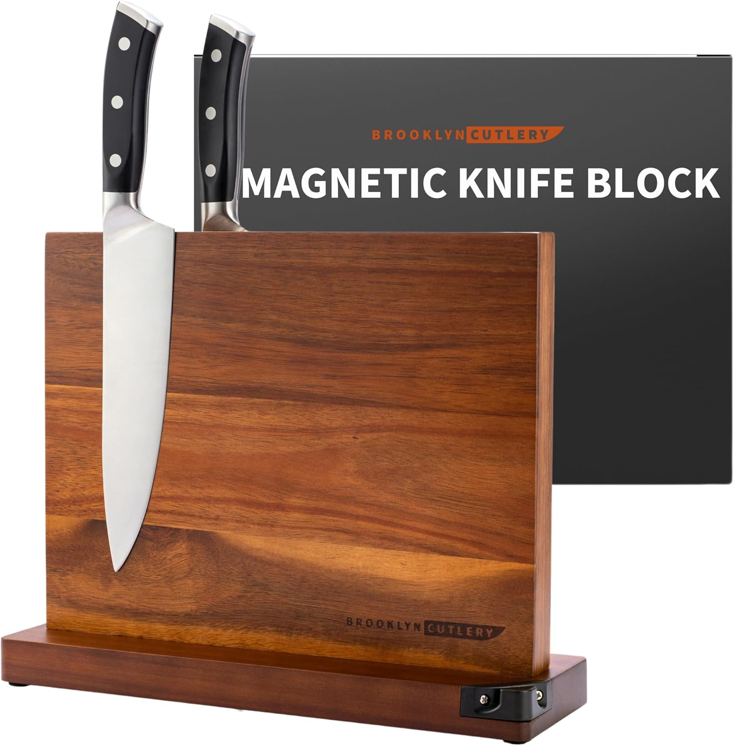 Magnetic Knife Block with Acacia Wood