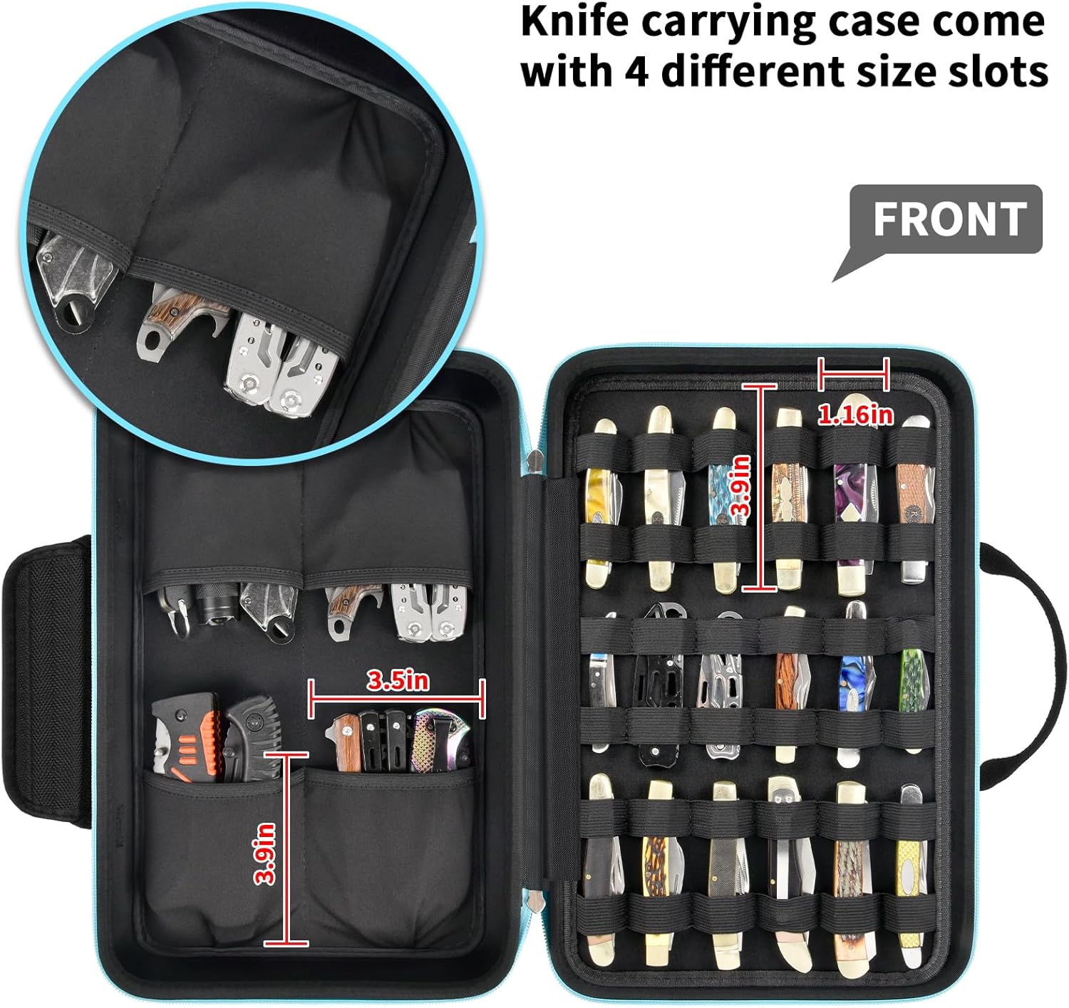 Set of 45 Pocket Knife Storage Box