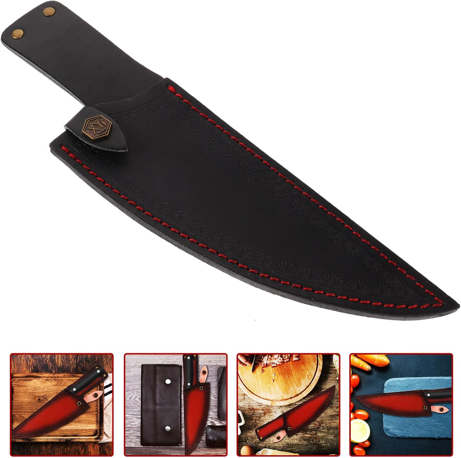 Stylish Kitchen Knife Case - PU Leather Covers for Safety Elegance