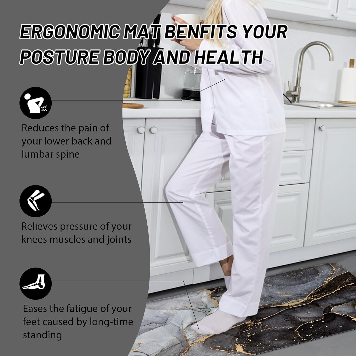 Anti Fatigue Kitchen Mat Set