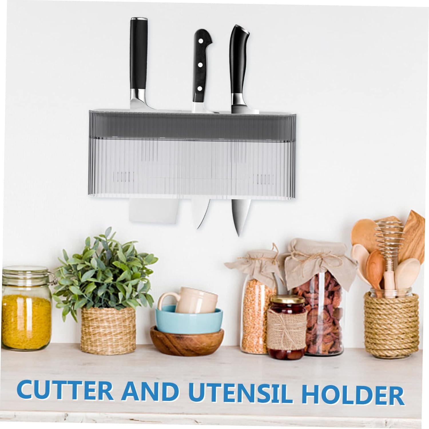 Wall-Mounted Kitchen Knife Organizer
