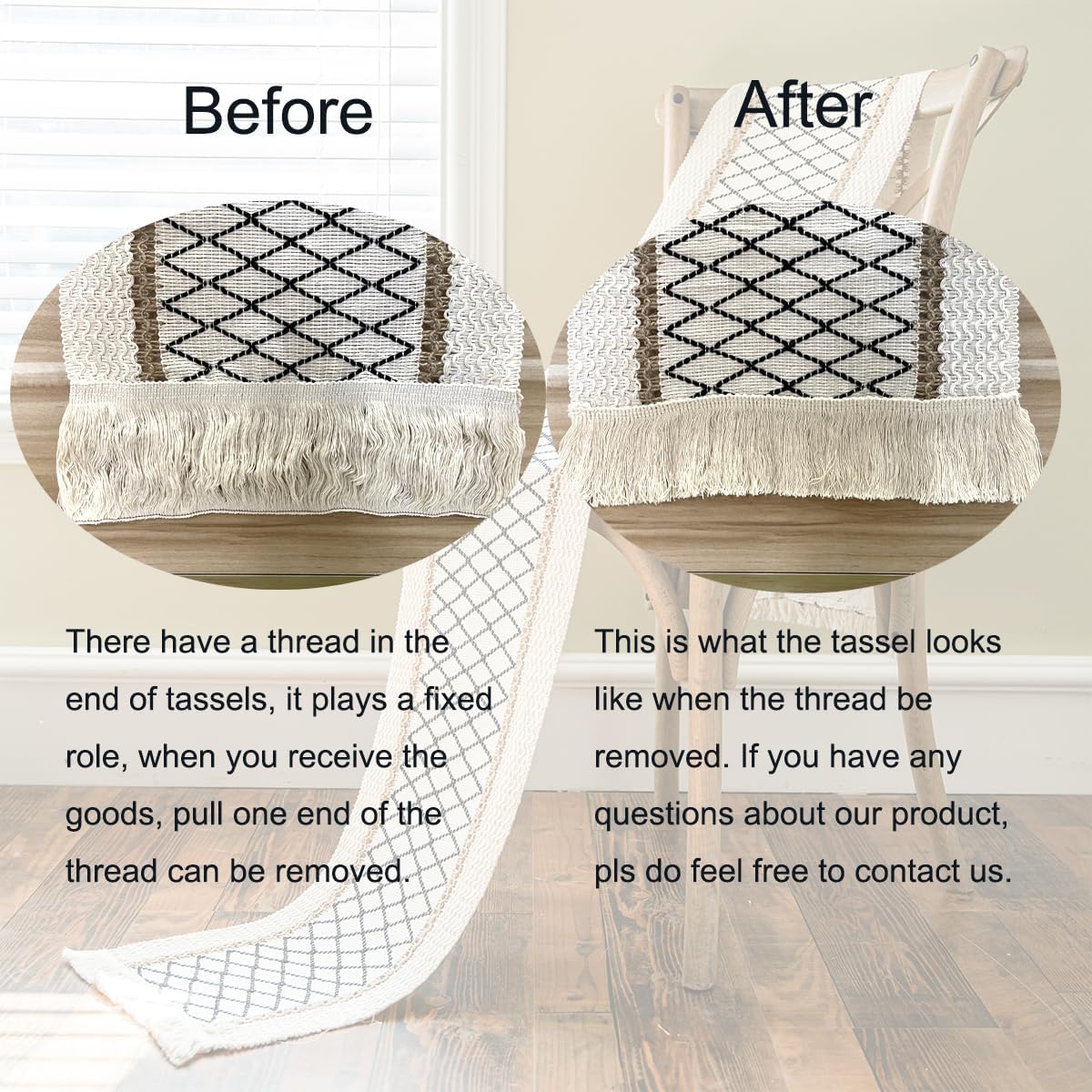 Rustic Boho Table Runner