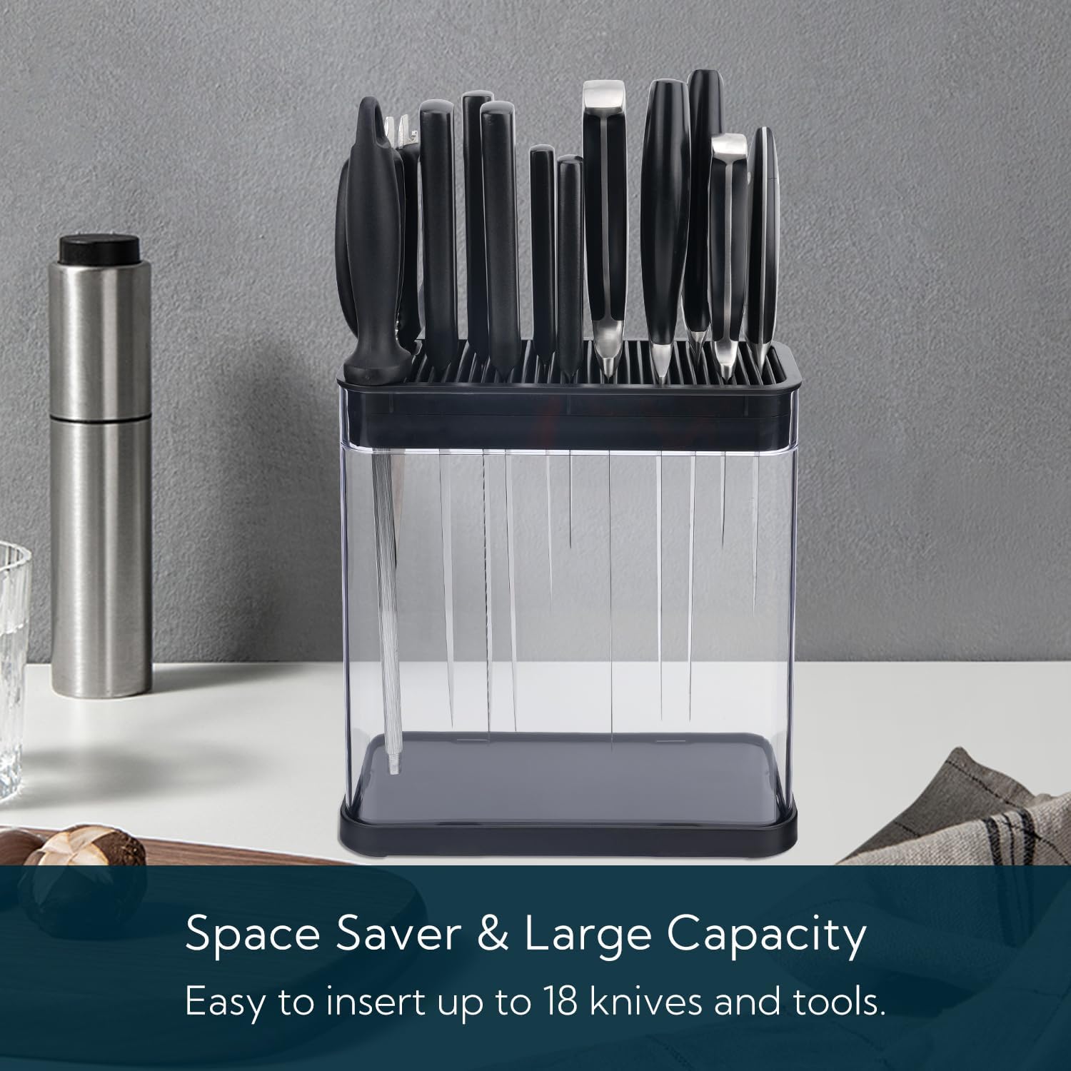 KITCHENDAO XL The Perfect Knife Block for Every Day and Special Occasions