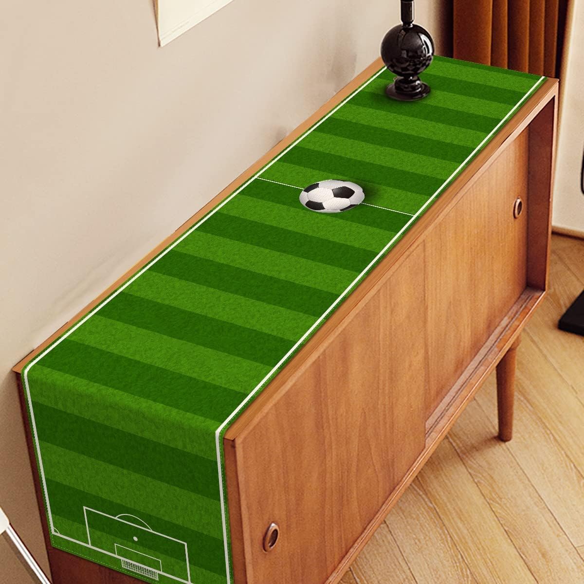 Nepnuser Linen Soccer Table Runner