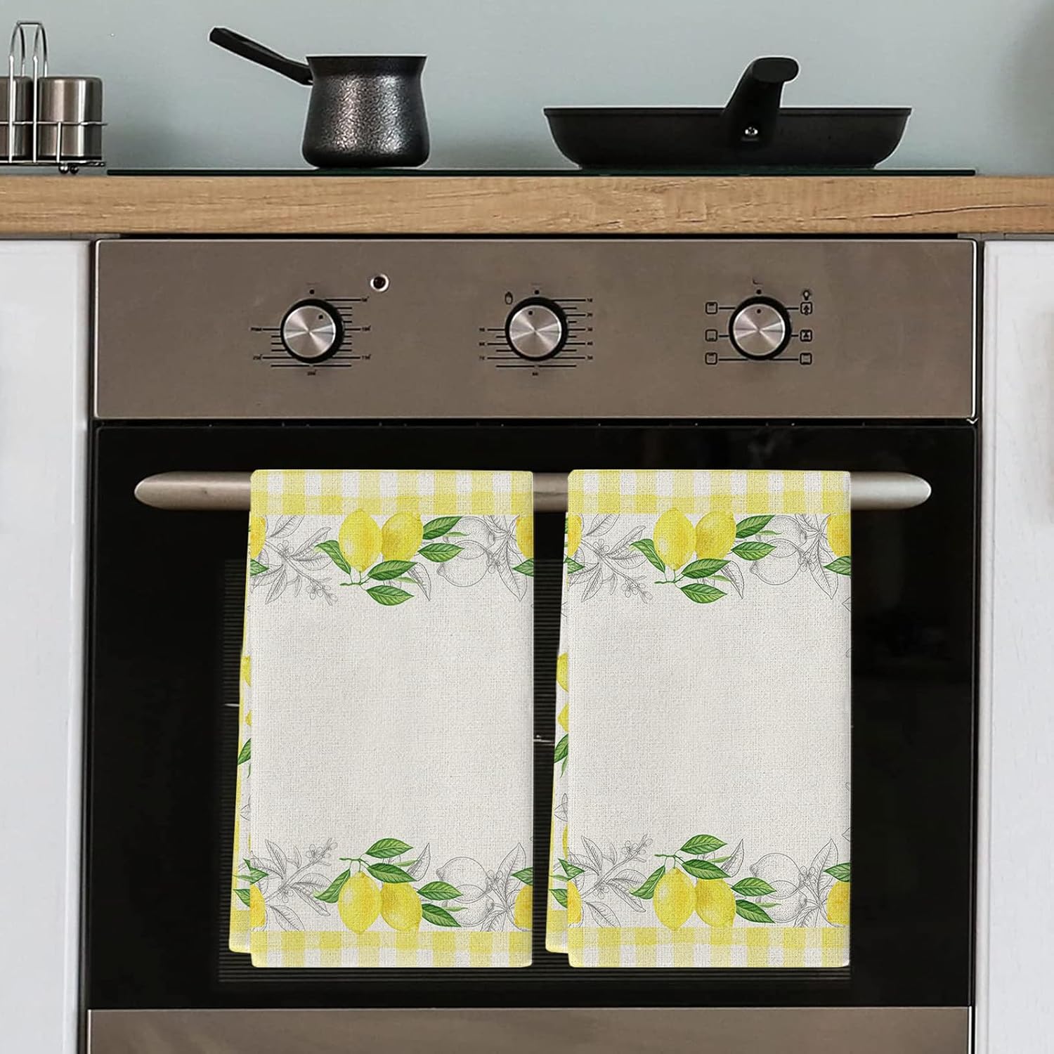 Summer Tropical Lemon Kitchen Towel