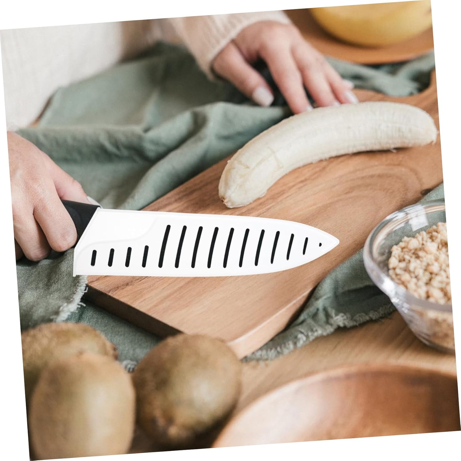 KIC HOUSE 6-Piece Scabbard Fruit Knife Blade Guard Kitchen knives Set