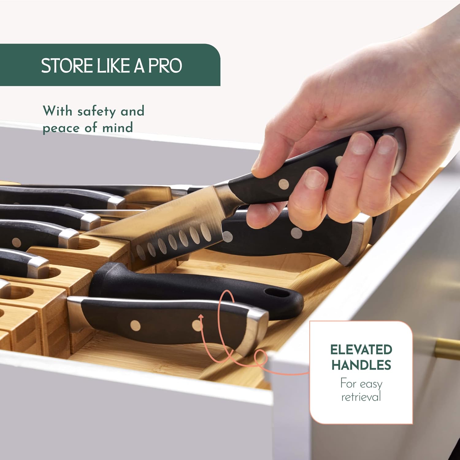 Organizer for Sharp and Sturdy Knives