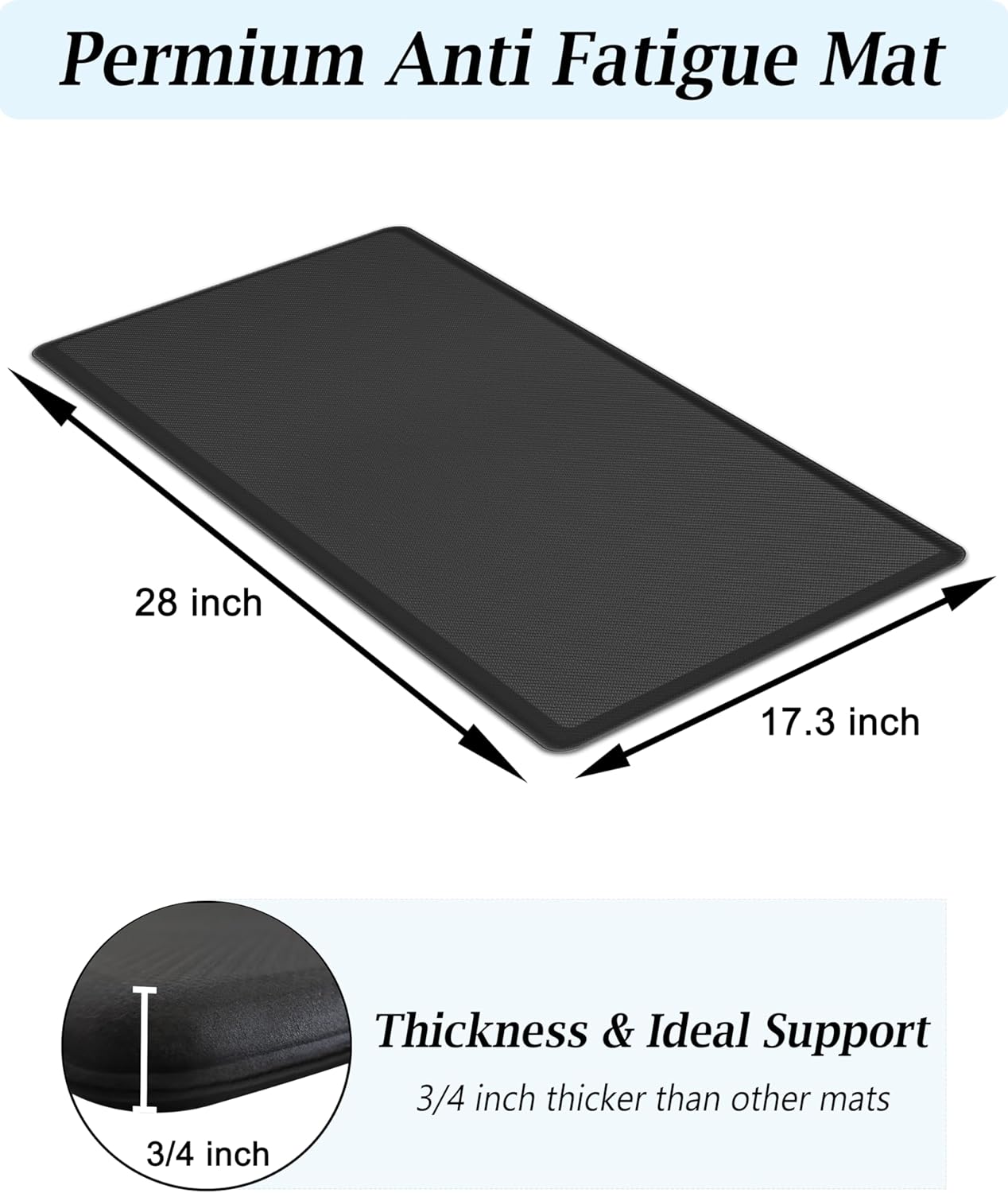 Memory Foam Anti-Fatigue Kitchen Mat