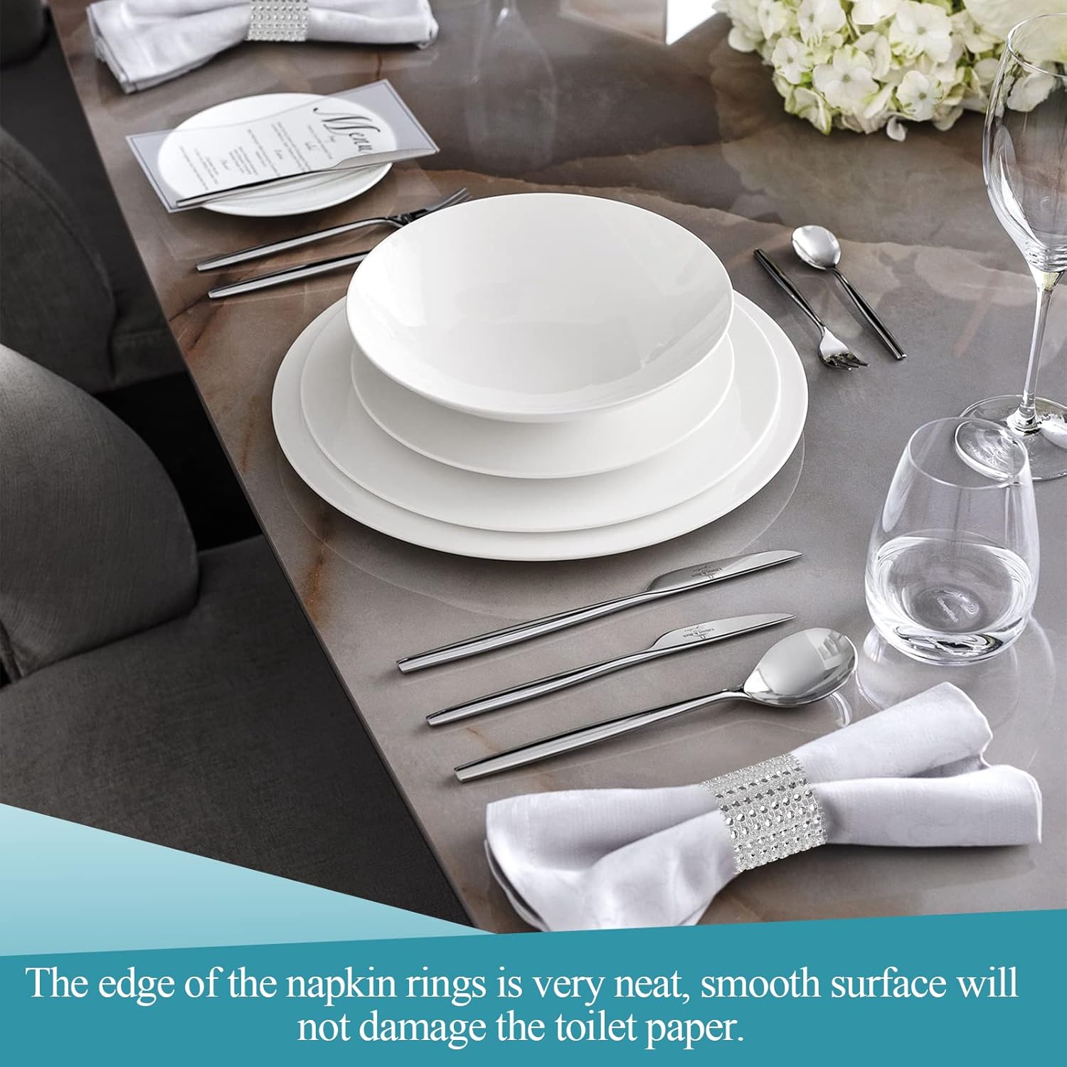 Brilliant Silver Napkin Rings for Parties