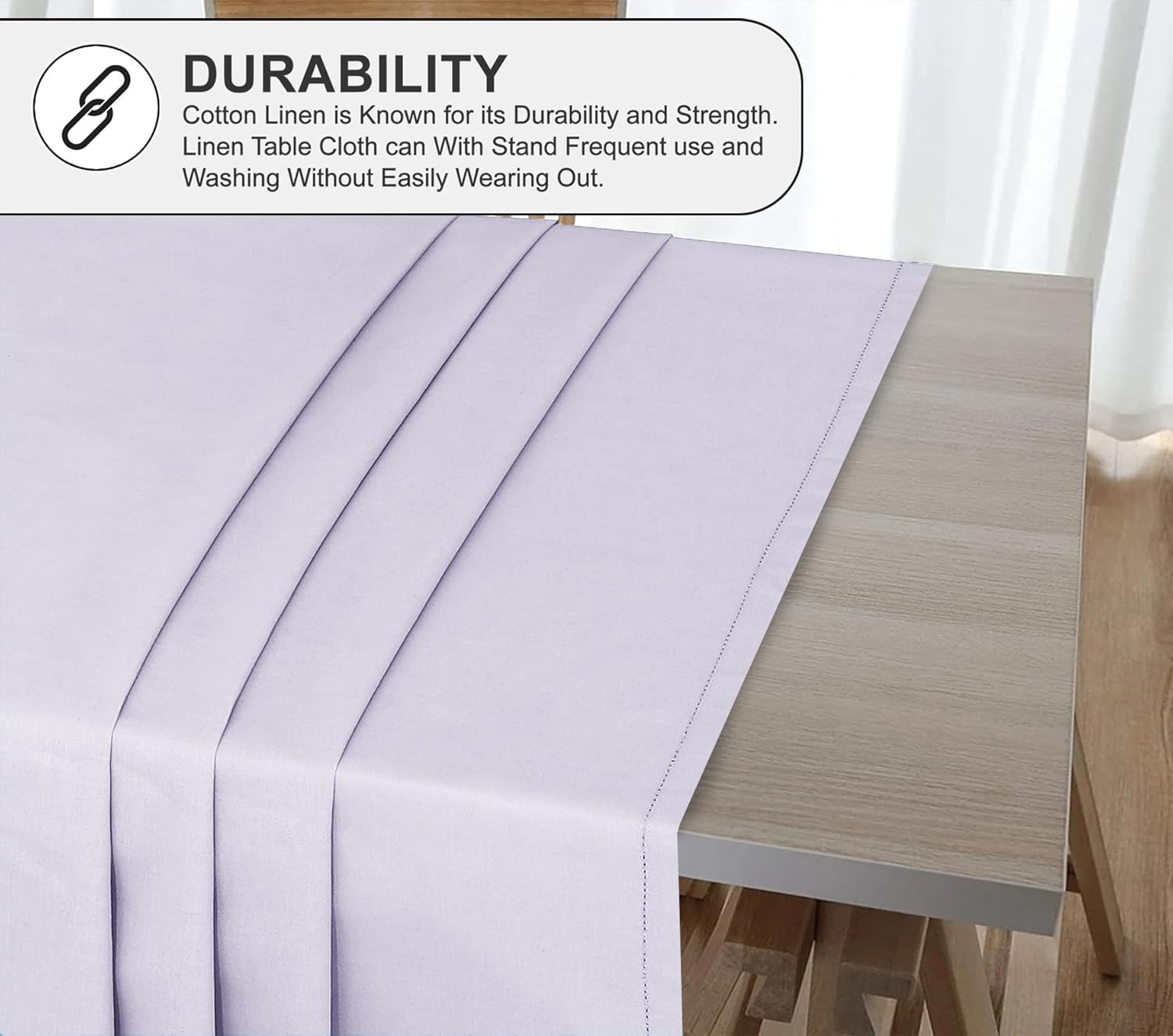 Elegantly Styled 84x60 Tablecloth for Home Kitchen