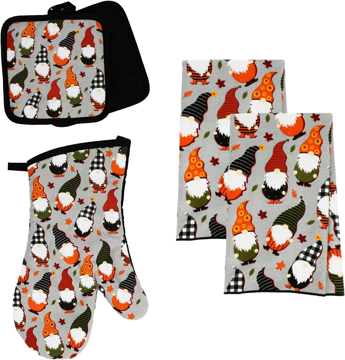 Halloween Gnome Kitchen Linens Set