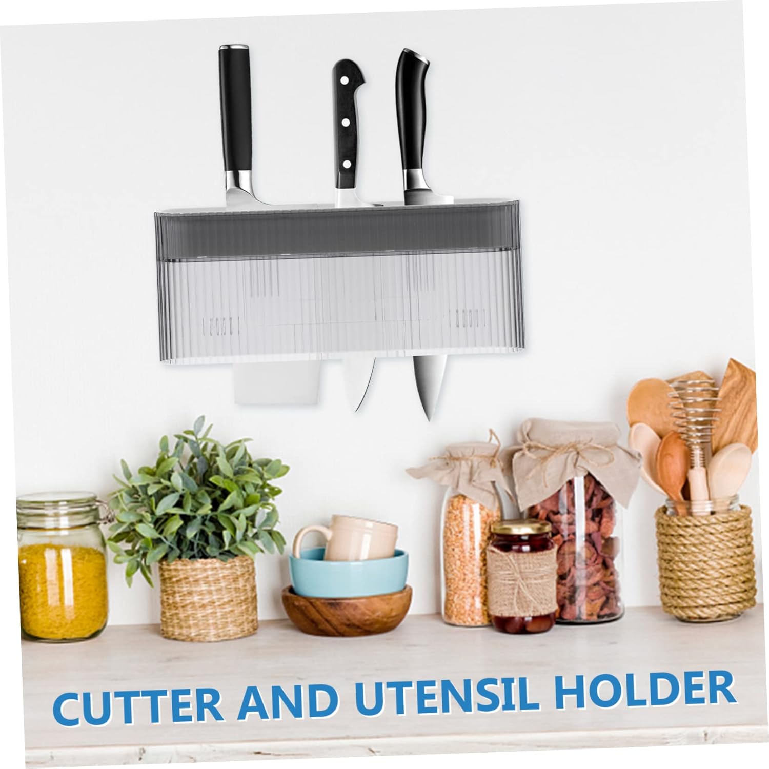 Ergonomic Kitchenknife Organizer Multi-Function Ventilation Storage Rack