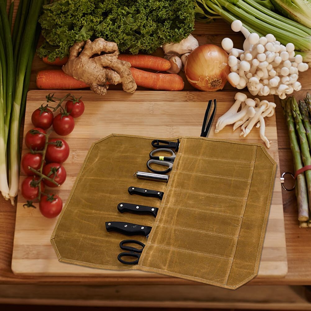 Stylish Heavy-Duty Knife Roll Case