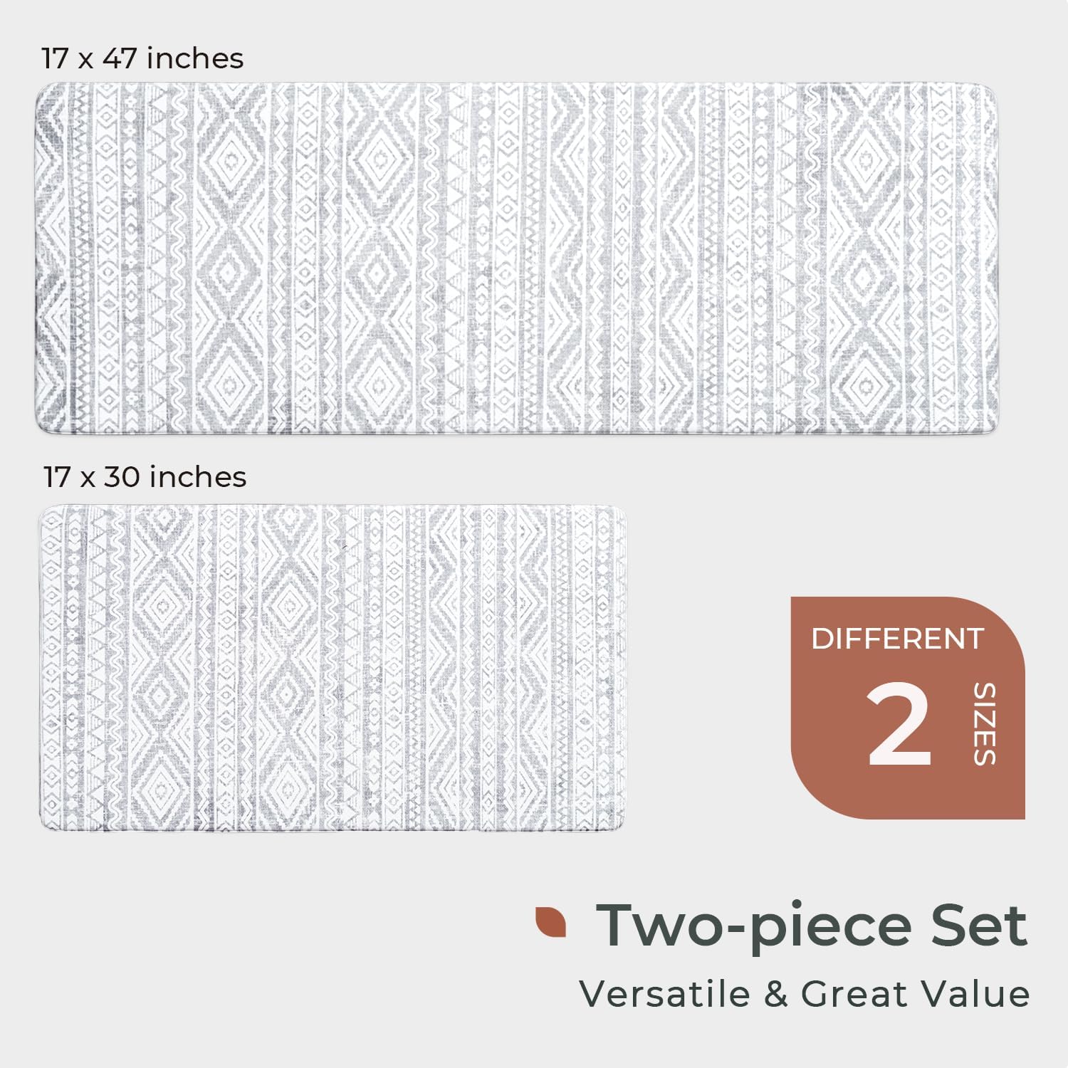 FRESHMINT Anti Fatigue Kitchen Rugs