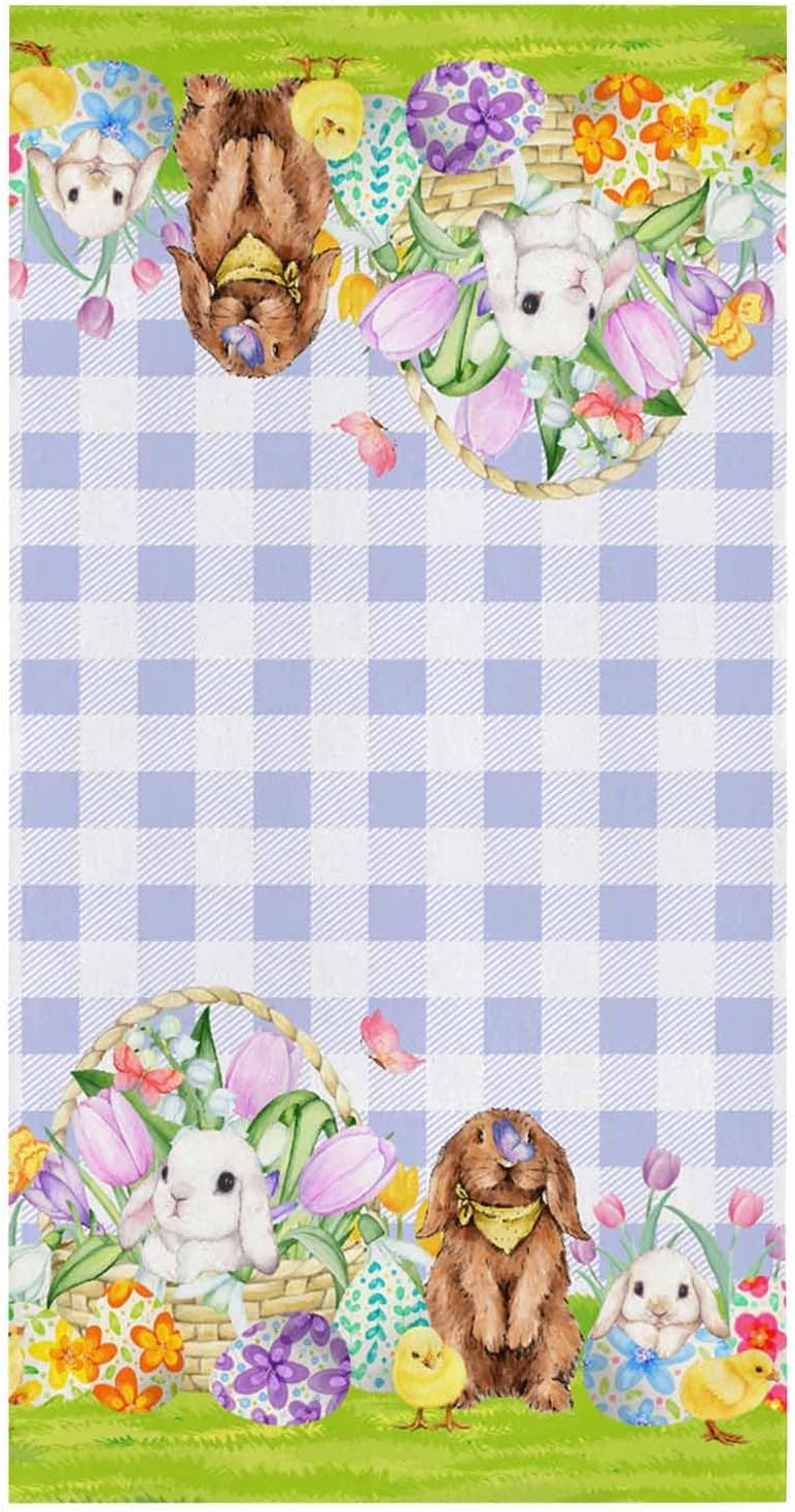 ZOE GARDEN Easter Basket Bunny Kitchen Towels