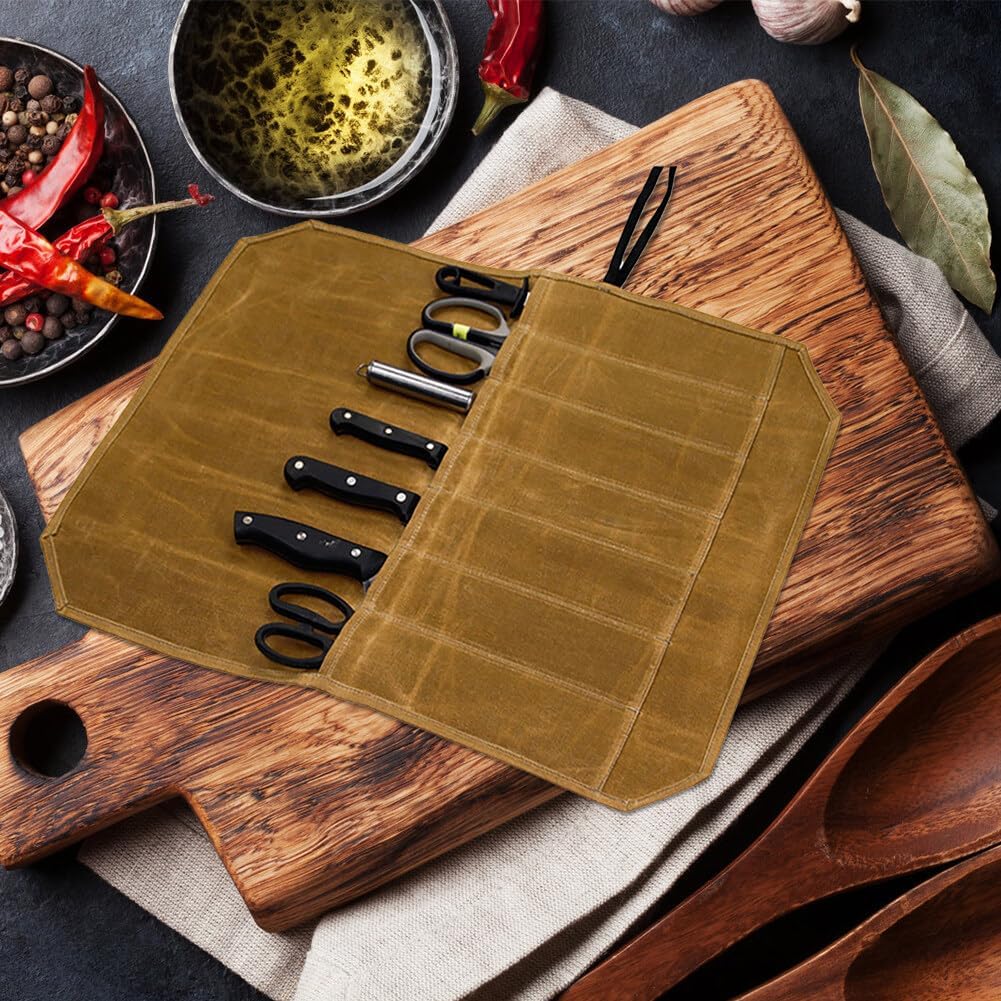 Stylish Heavy-Duty Knife Roll Case