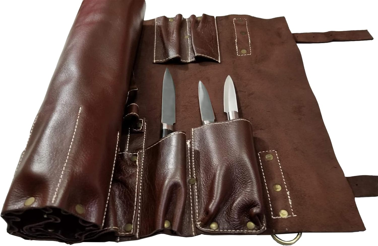 Lightweight Premium Leather Chef Knife Bag