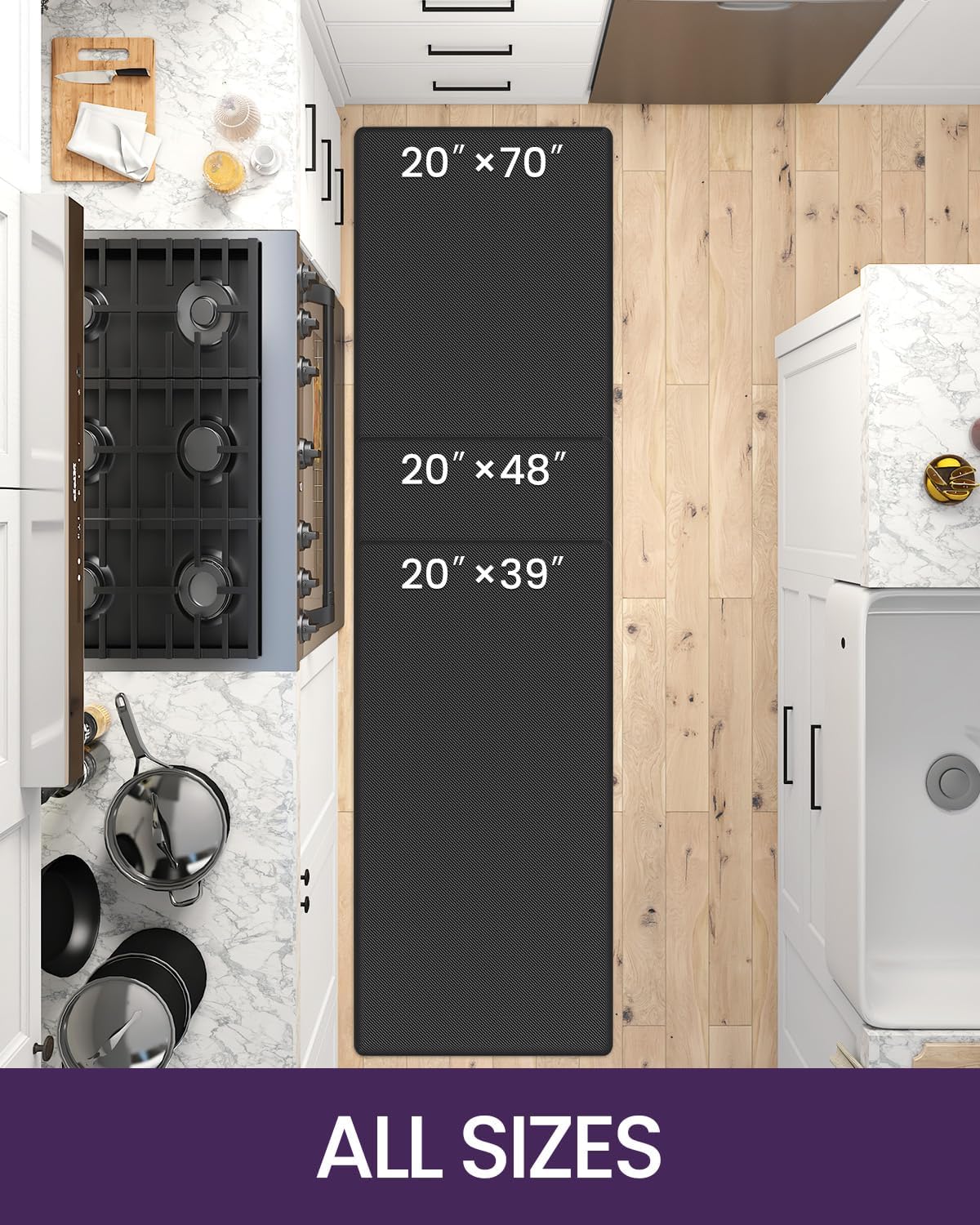 DEXI 70x20 Anti-Fatigue Kitchen Mat