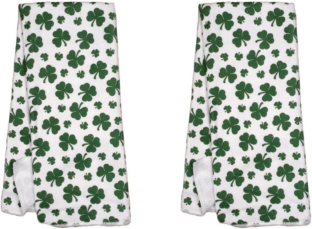 St Patricks Day Shamrock Towels Set of 2