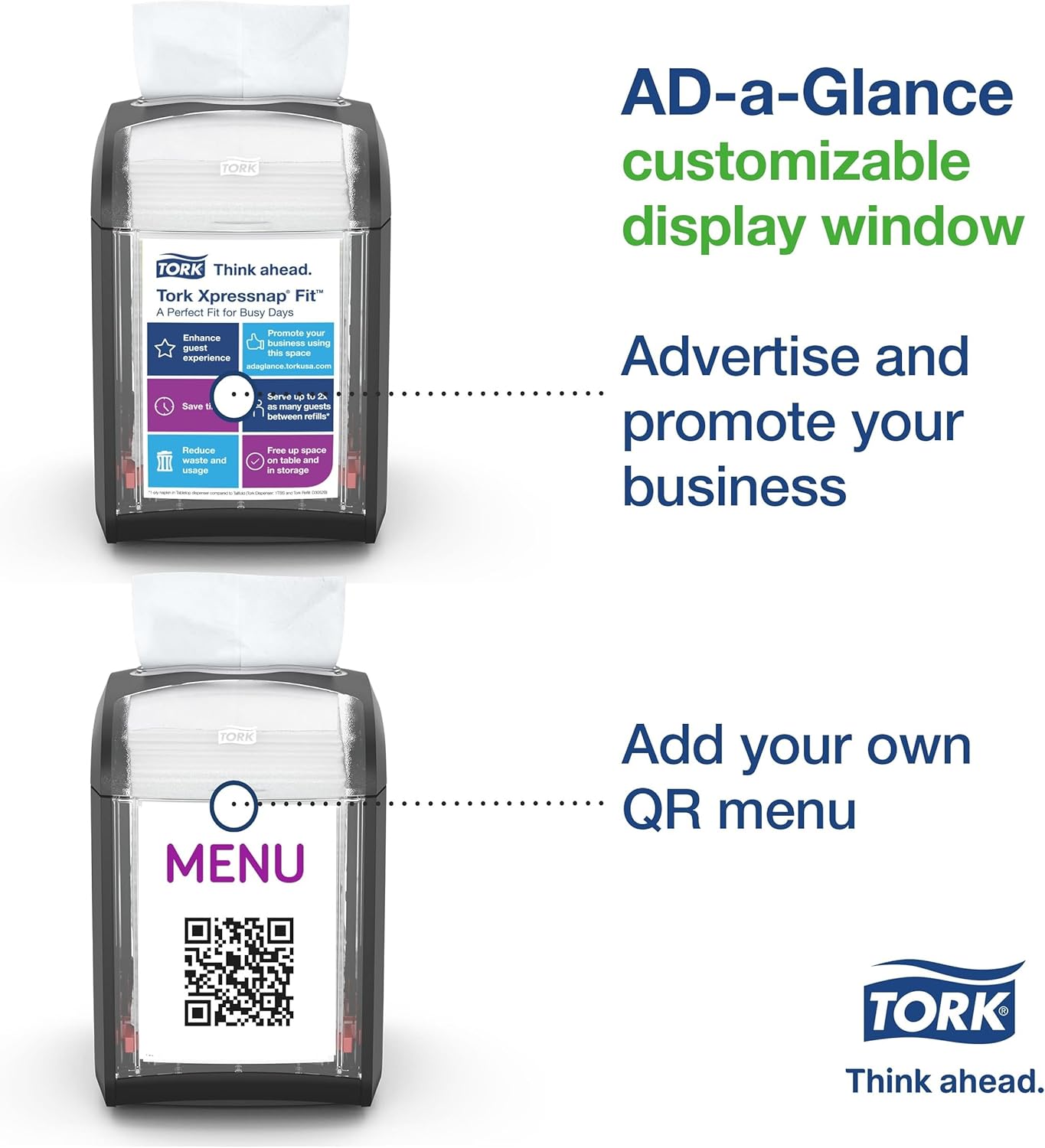 Tork Xpressnap Fit -One at a time dispensing black N14