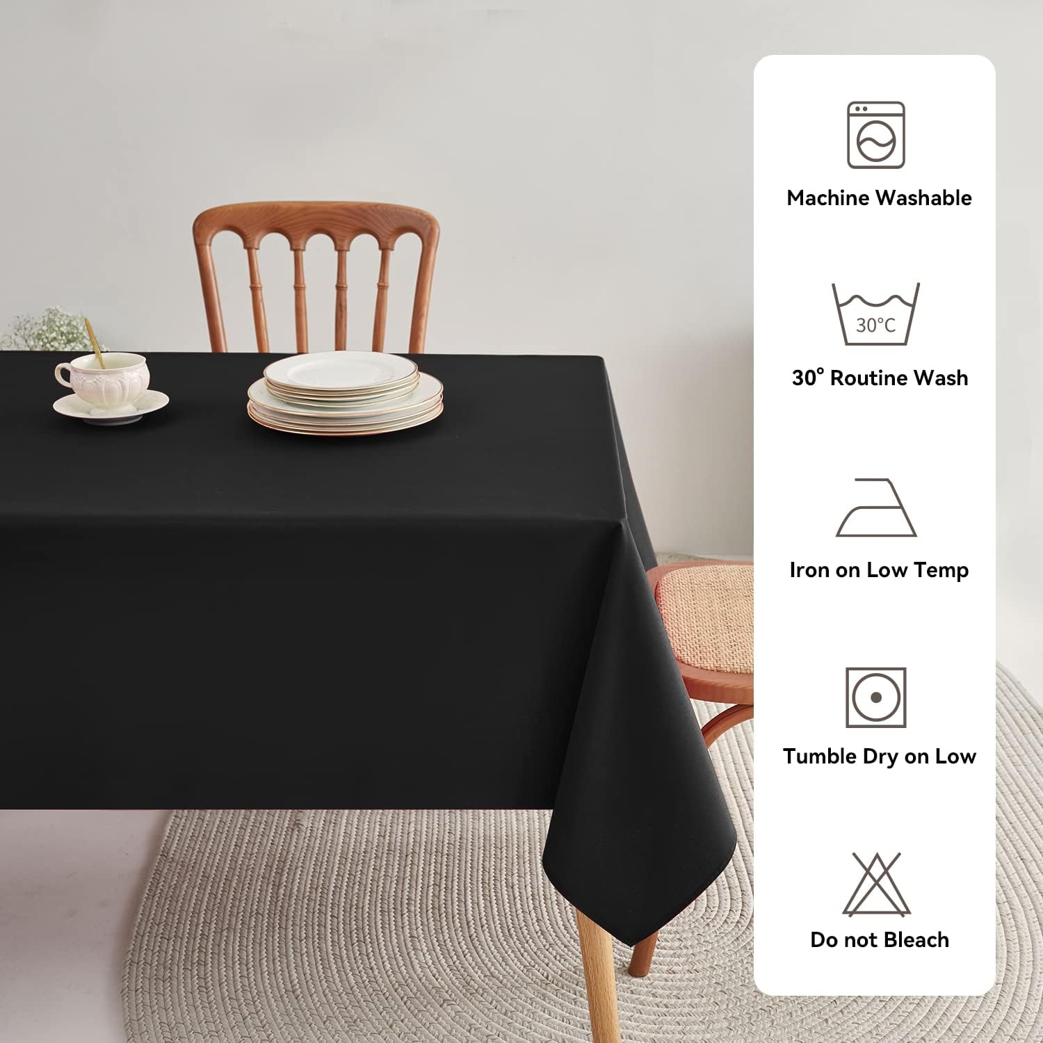 Romanstile Rectangle Tablecloth - Durable Waterproof