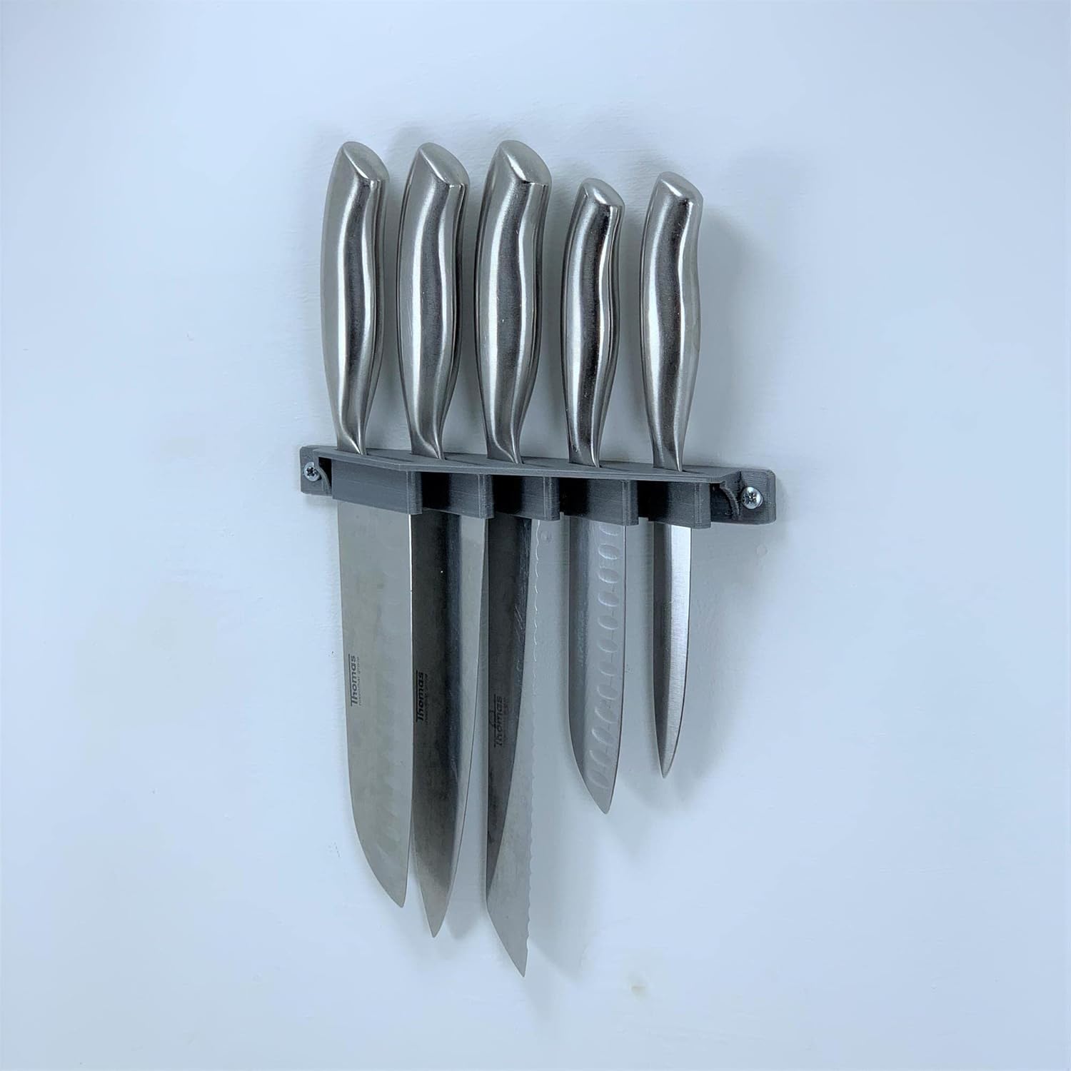 3D Cabin Kitchen Knife Set Wall Mount Holder