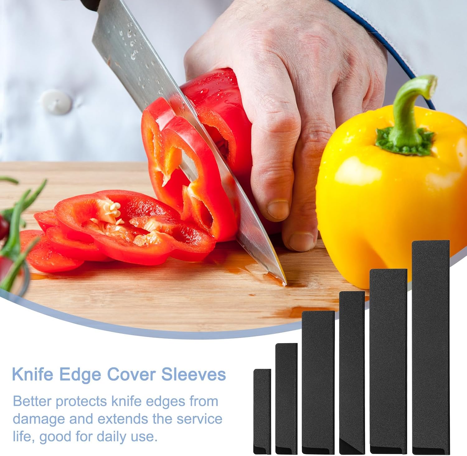 8-Piece Set of Knives - Protect Your Edge with Uxcell Knife Covers
