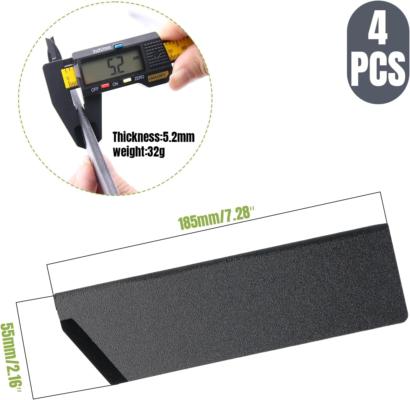4-Piece Kitchen Knife Edge Guards for 7 Knives