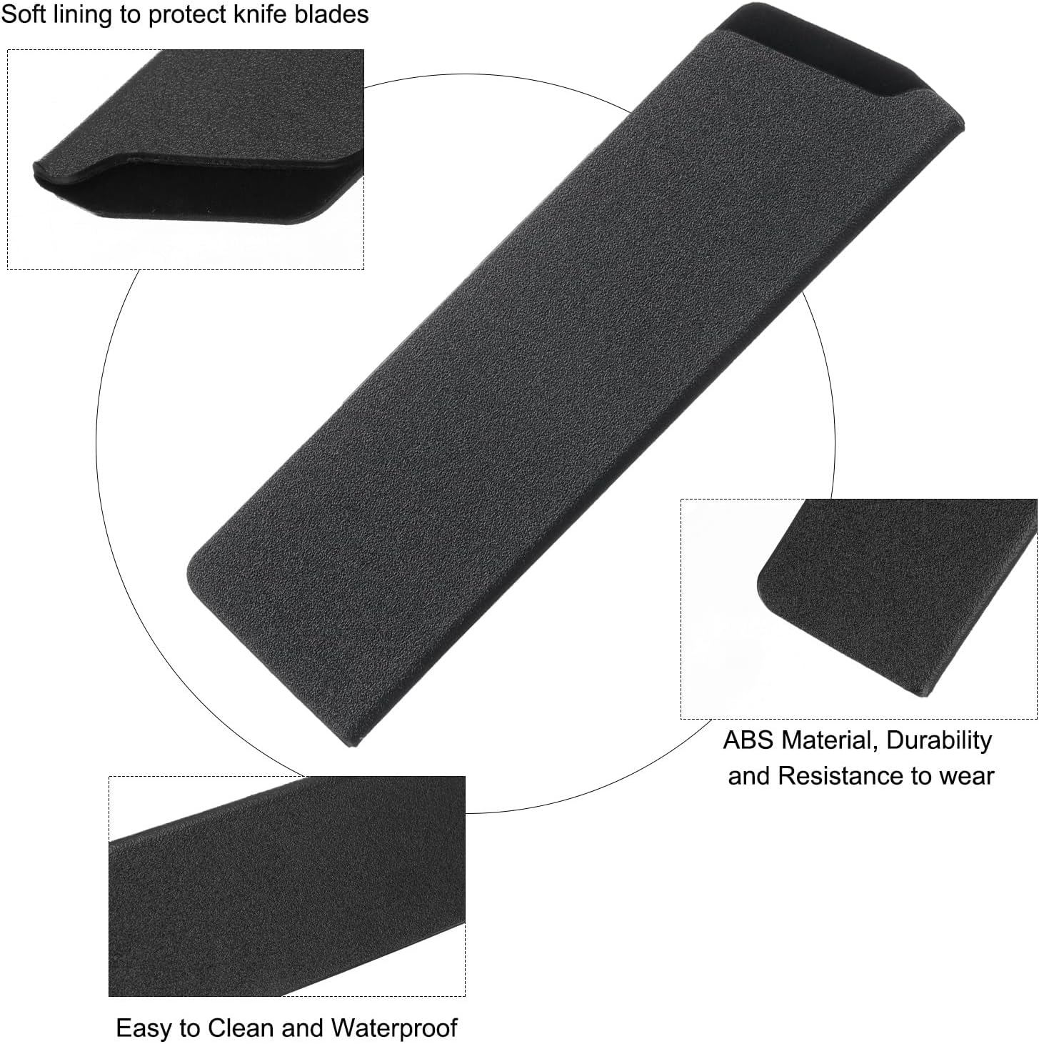 UXCell 6-Piece Knife Cover Set 5 Sizes Durable Water-resistant