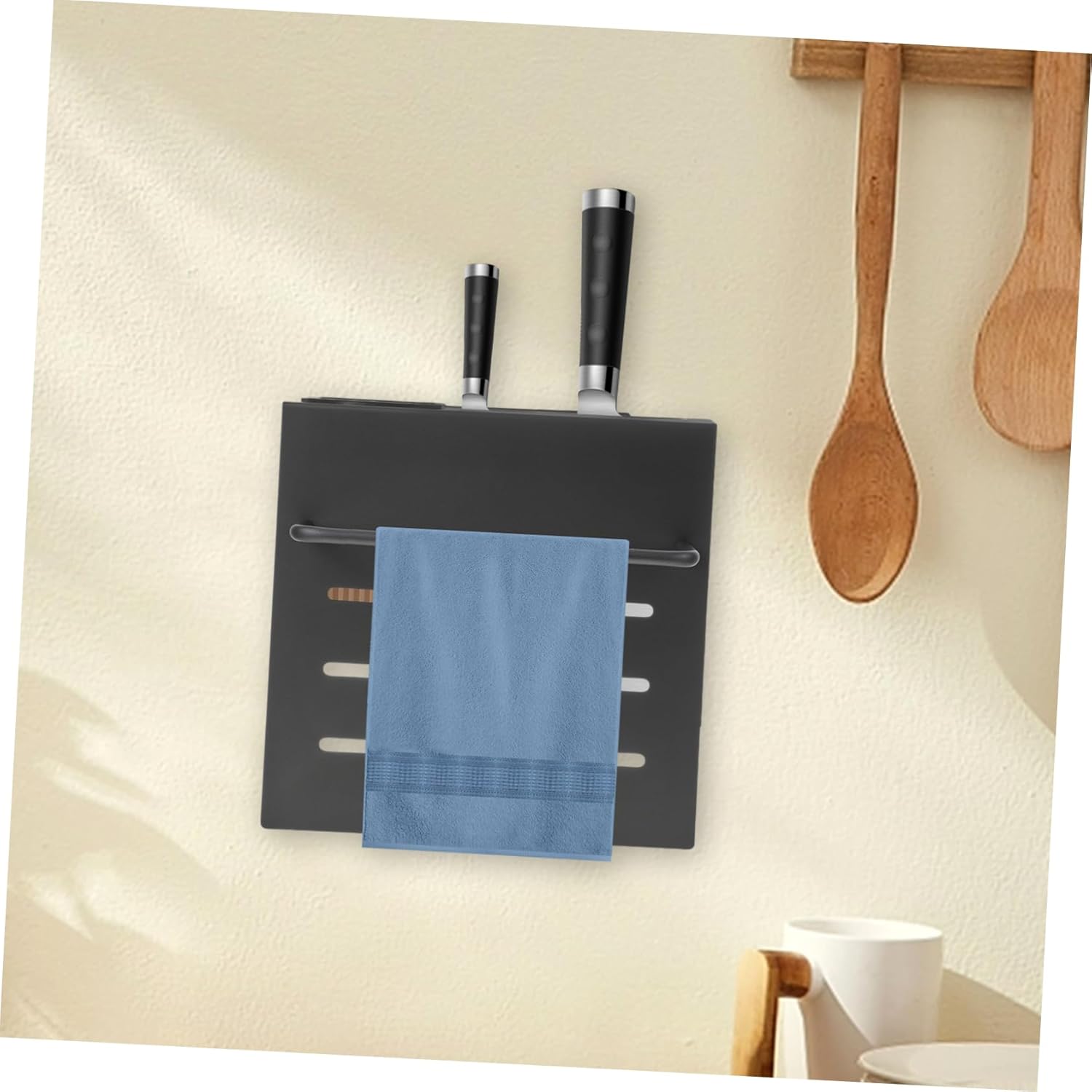 Wall-Mounted Knife Holder Space-Saving Storage Solution for Your Kitchen