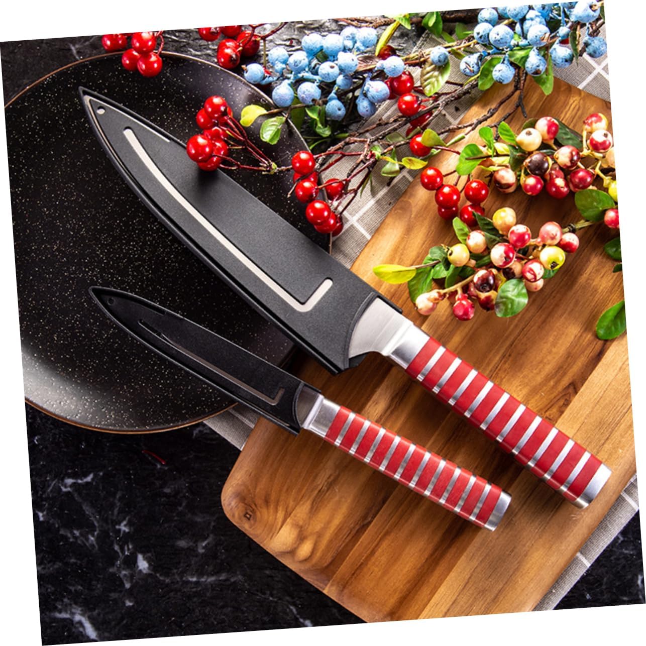 6Pcs Kitchen Plastic Scabbard Knife Protectors Universal Kitchen Utensil Covers