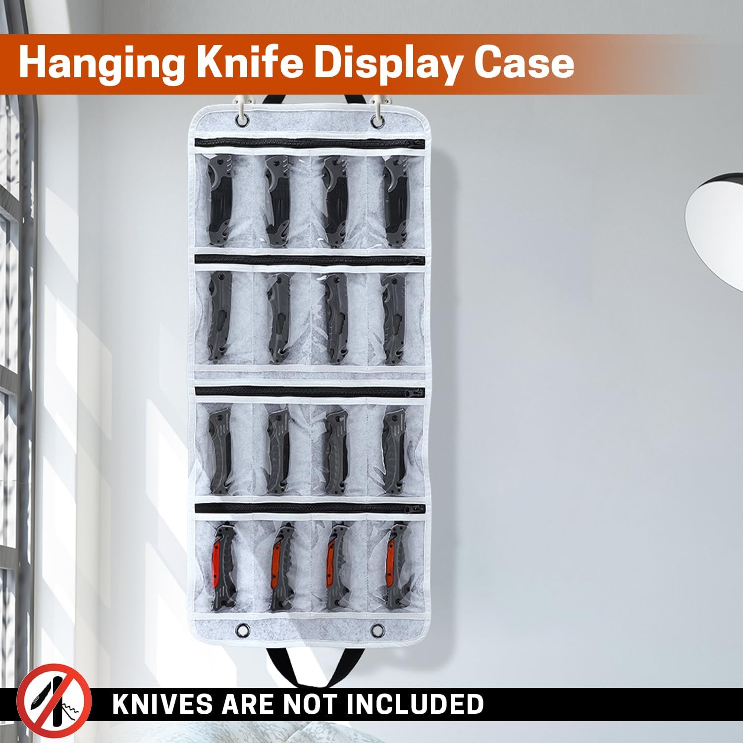 SWISSELITE 16-SLOT FOLDABLE KNIFE ORGANIZER