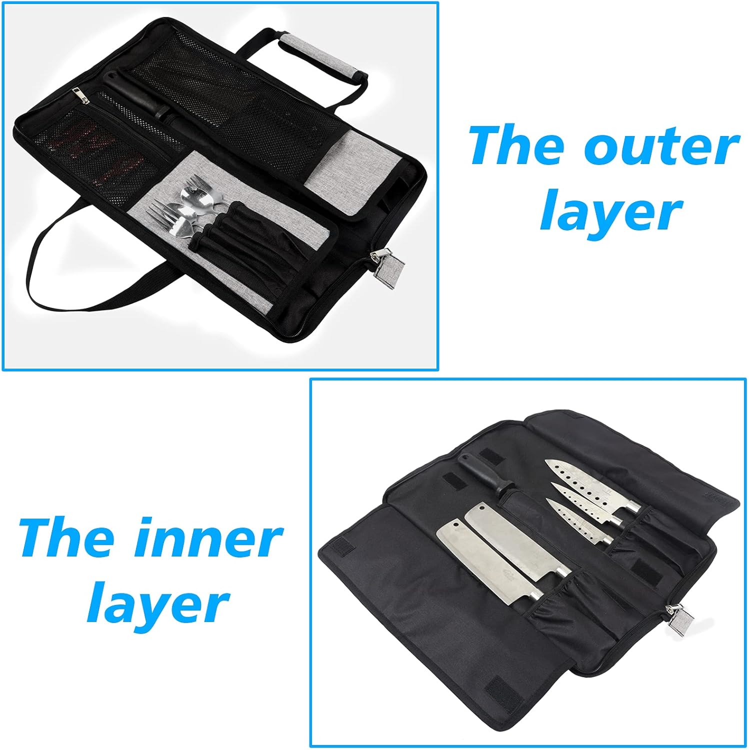 Premium Heavy Duty Knife Roll Bag