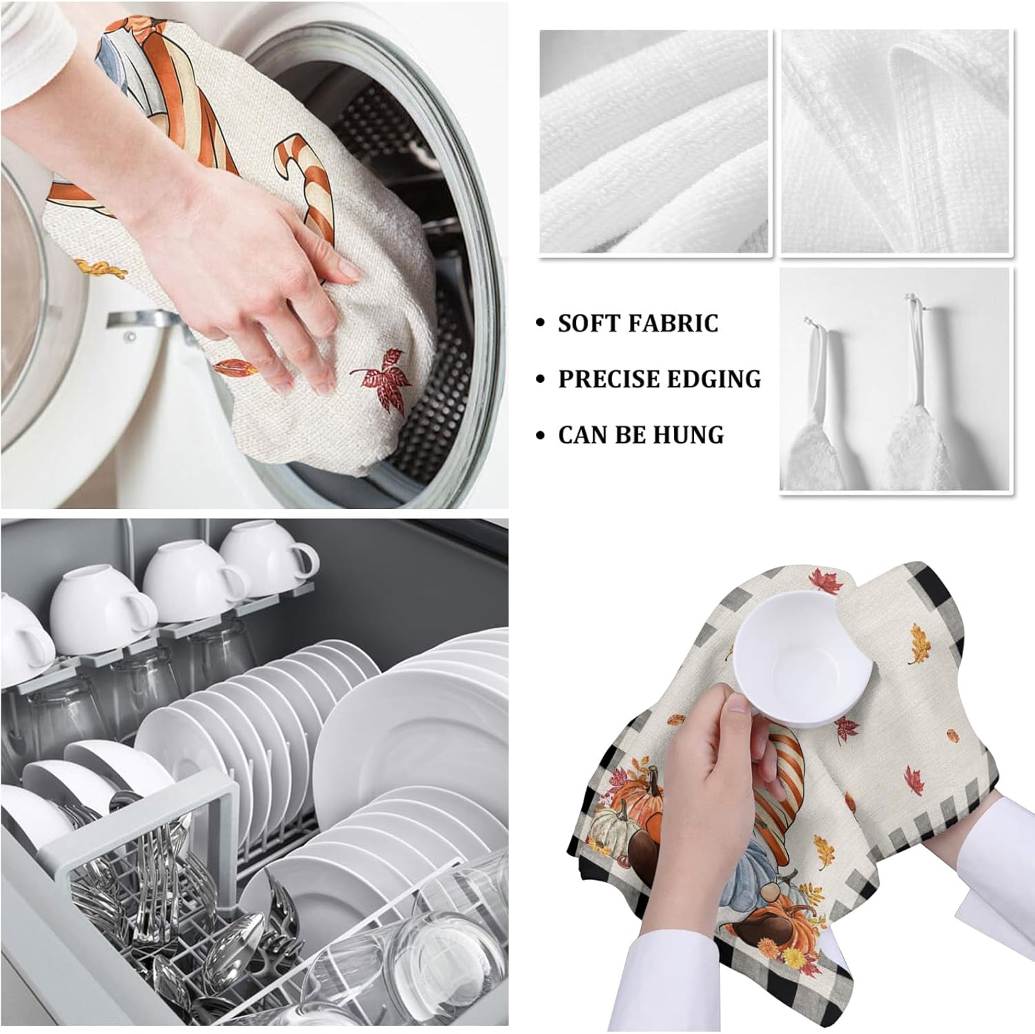 Thanksgiving Plaid Kitchen Towels
