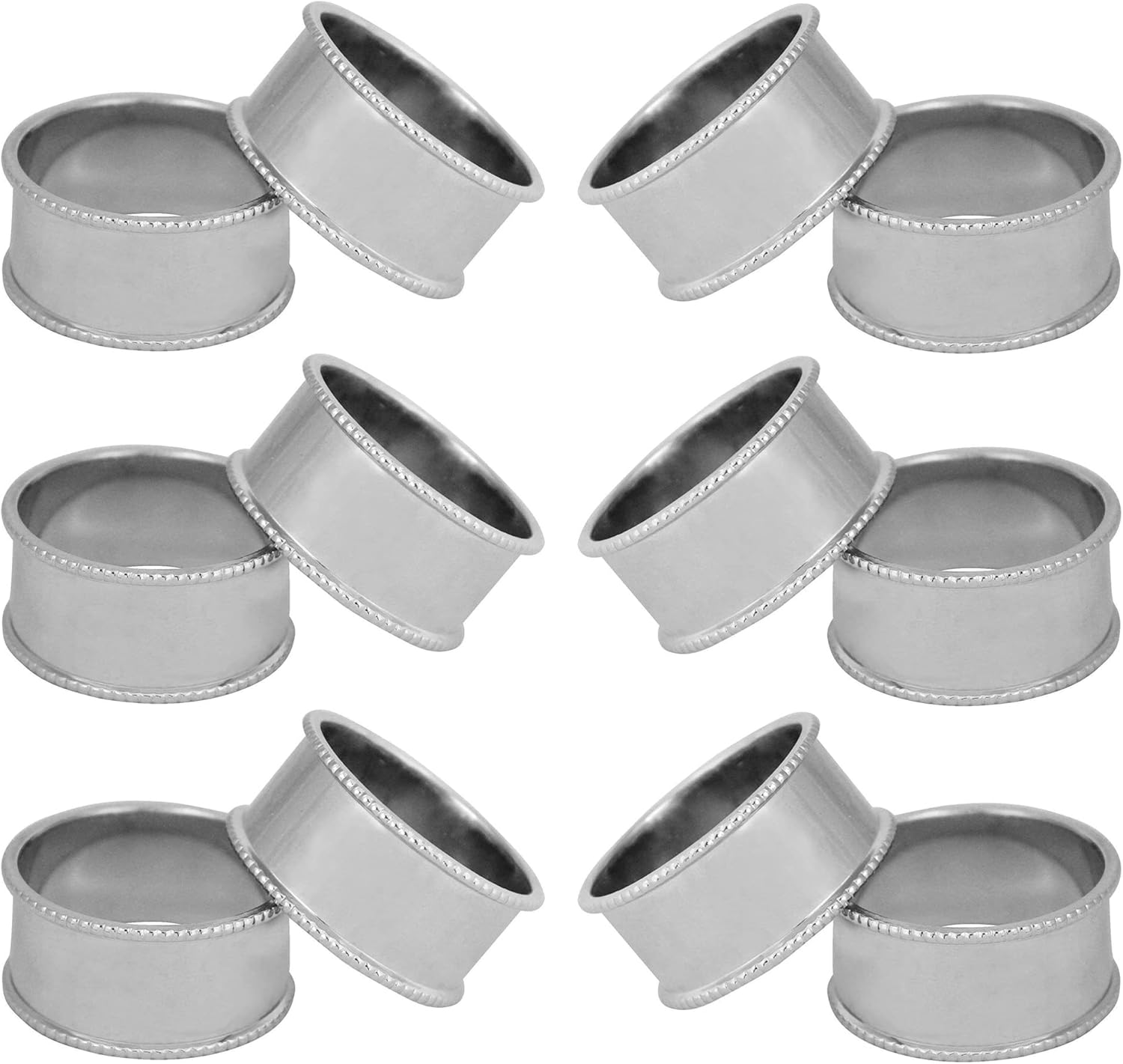Pack of 12 Handmade Napkin Rings Holder for Table