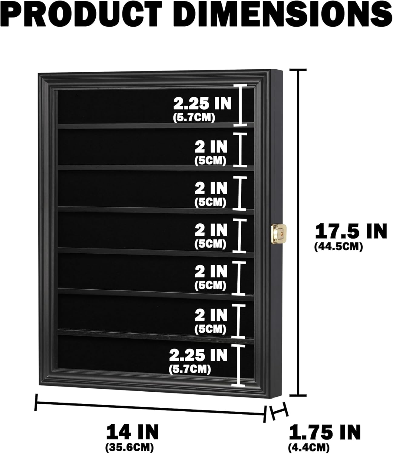 DisplayGifts Knife Display Case