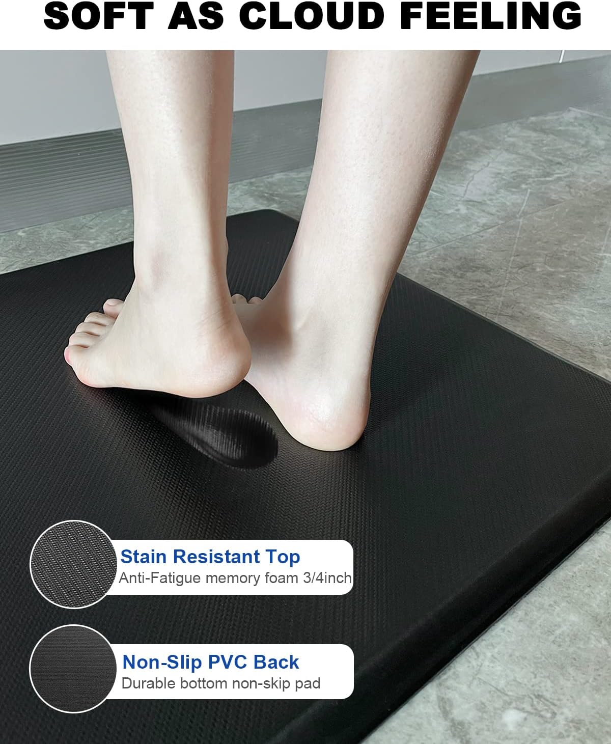 Memory Foam Anti-Fatigue Kitchen Mat