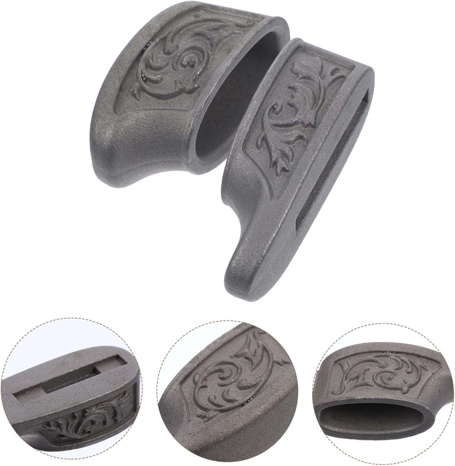 ORFOFE 2Pcs Stainless Steel Finger Guard for Knife Handle