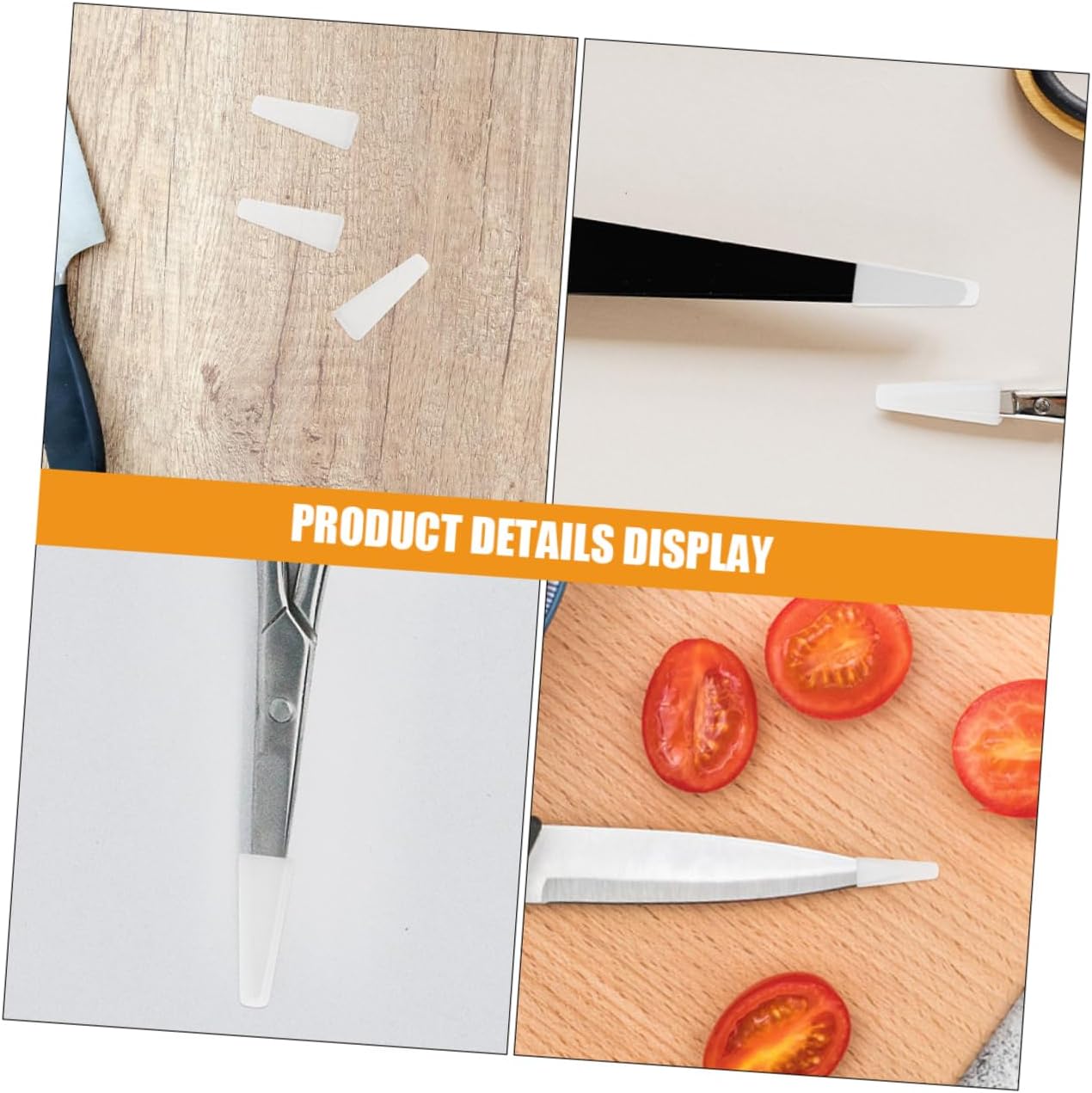 100-Piece Transparent Plastic Knife Blade Tip Protectors