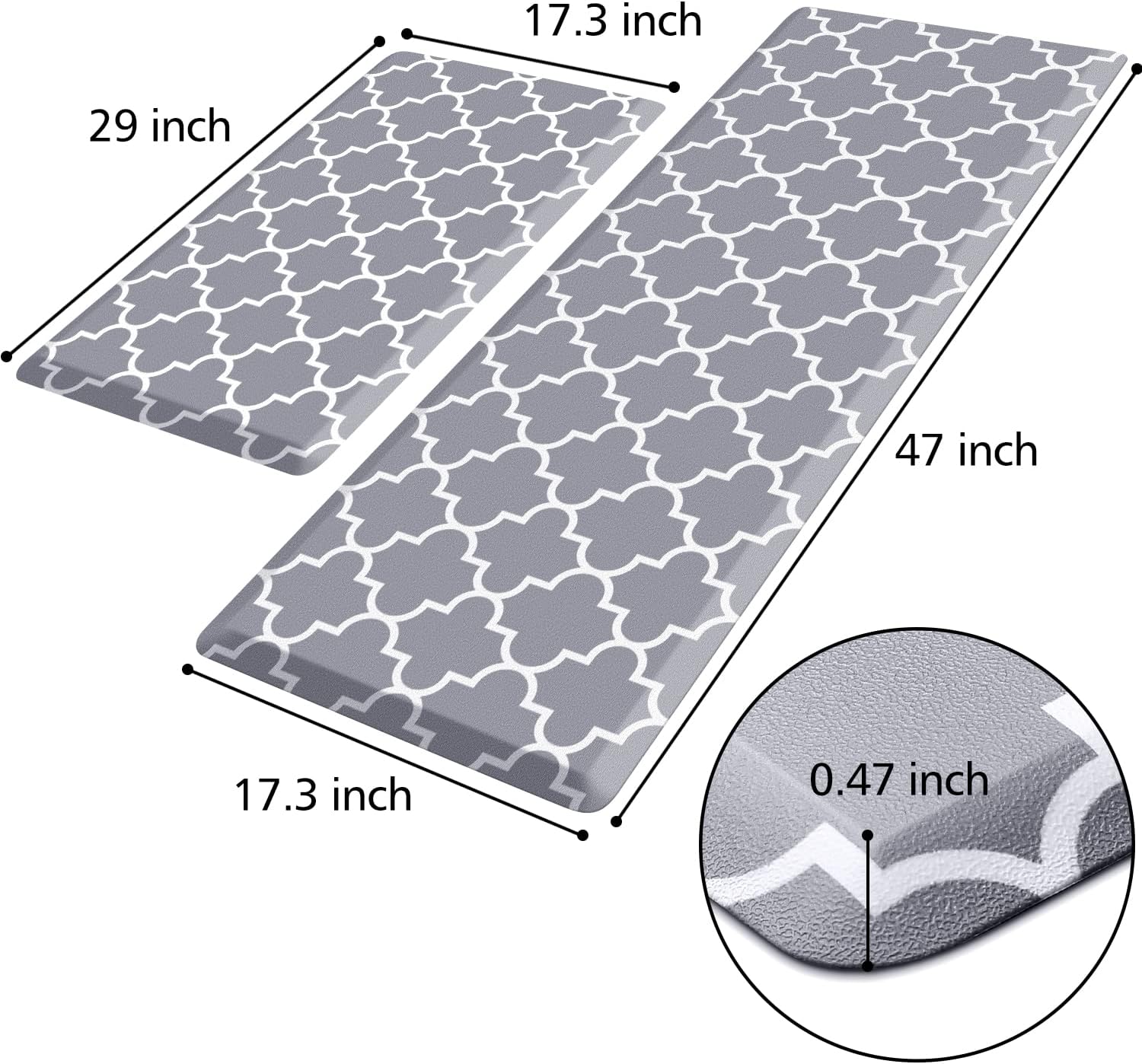 K Anti-Fatigue Kitchen Mat Set