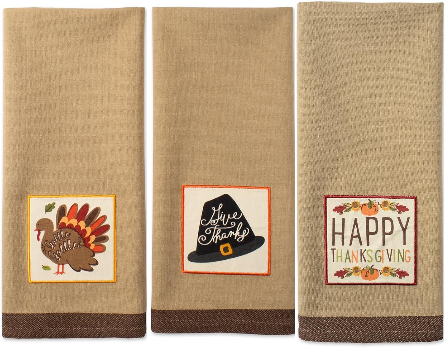 DII 18x28 fall basics collection dishtowel set