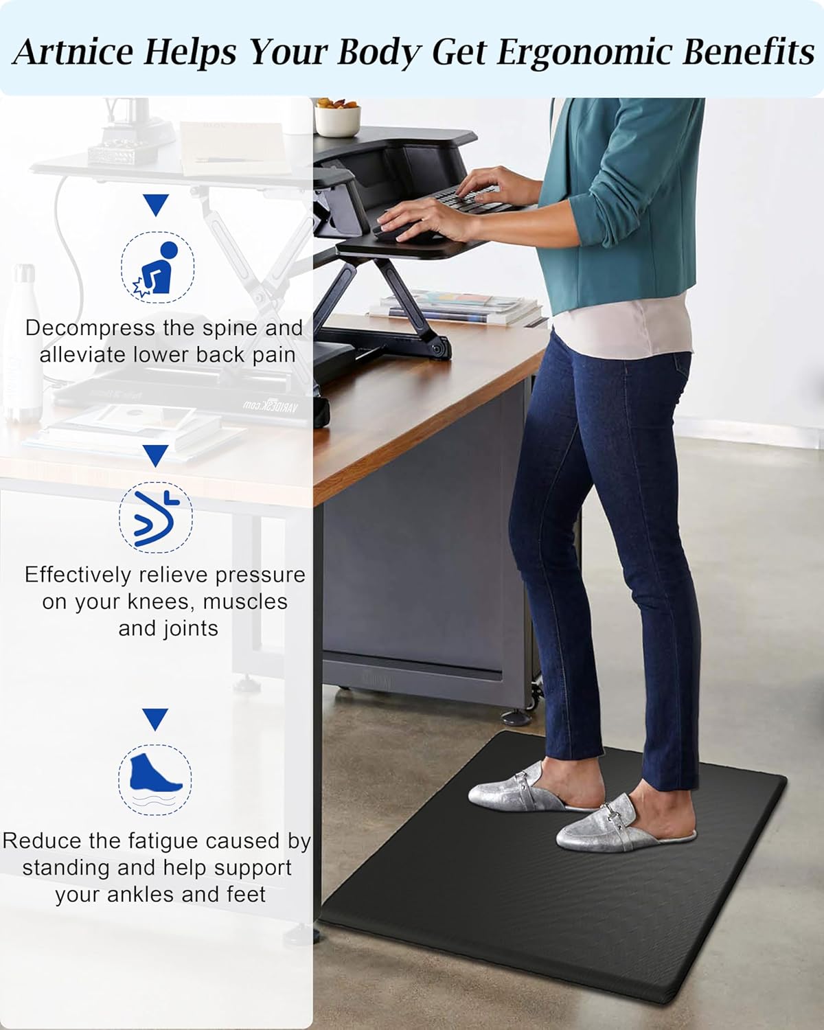 Memory Foam Anti-Fatigue Kitchen Mat