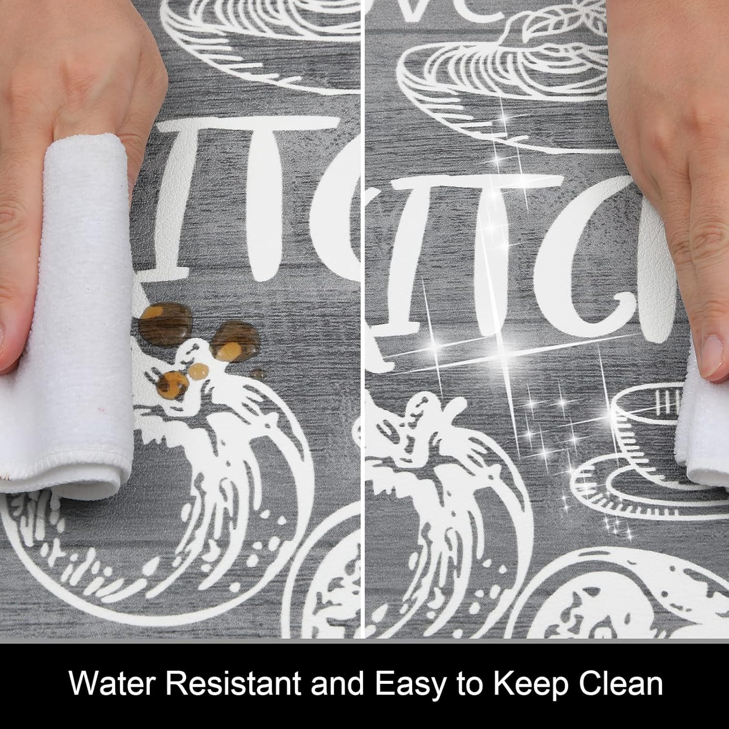 Safe Durable Anti-Fatigue Kitchen Rugs Set for Floors Standing Desks