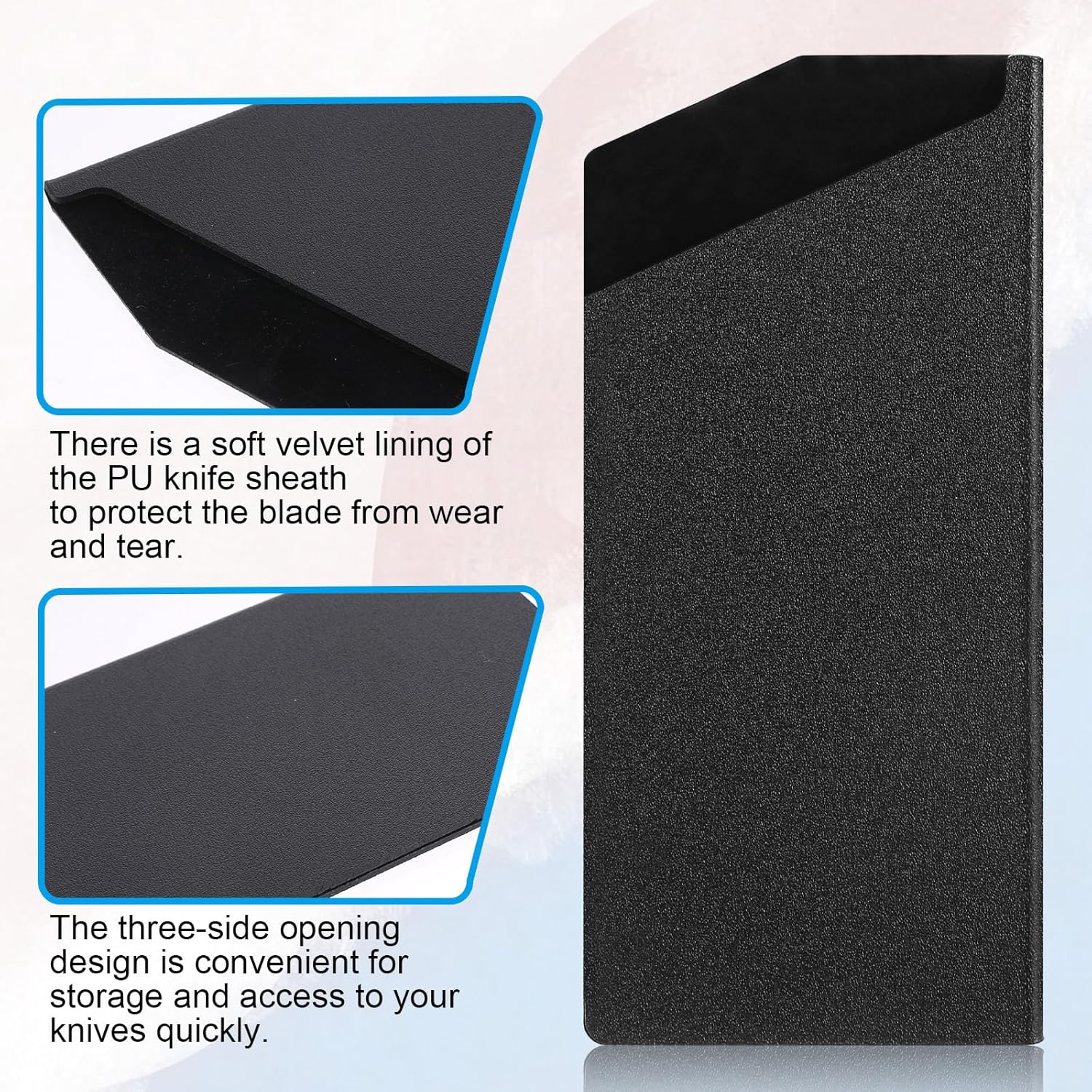 KNIFE EDGE GUARD ABS KNOCKOUT KNOTCH 7-inch Knife Cover Sleeve