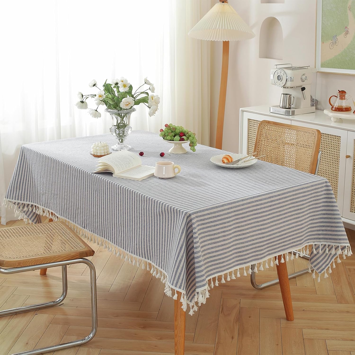 Durable Beautiful 55x102 Tablecloth Set for Dining picnics
