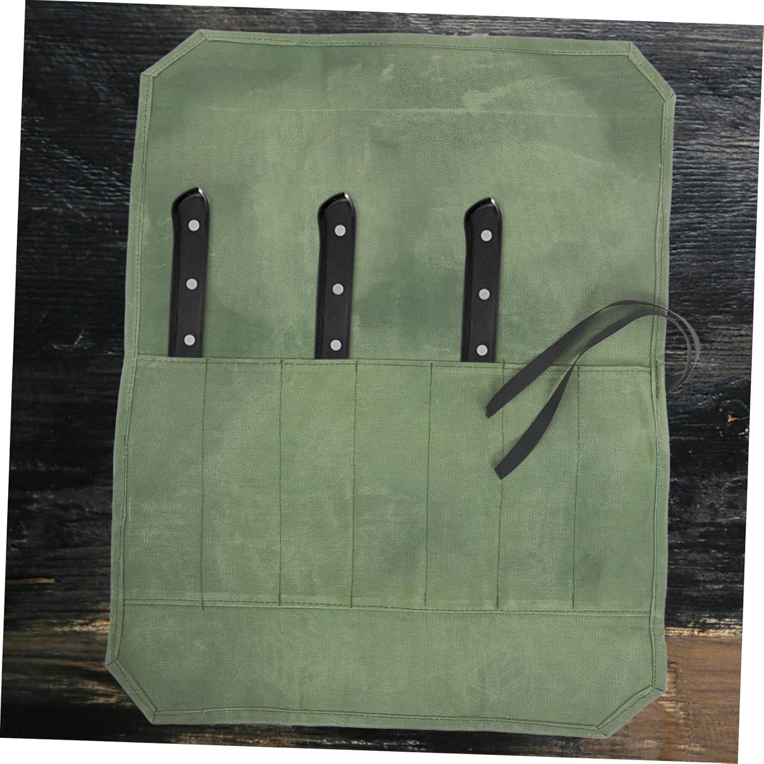PrettyZoom Canvas Chef Knife Roll Bag