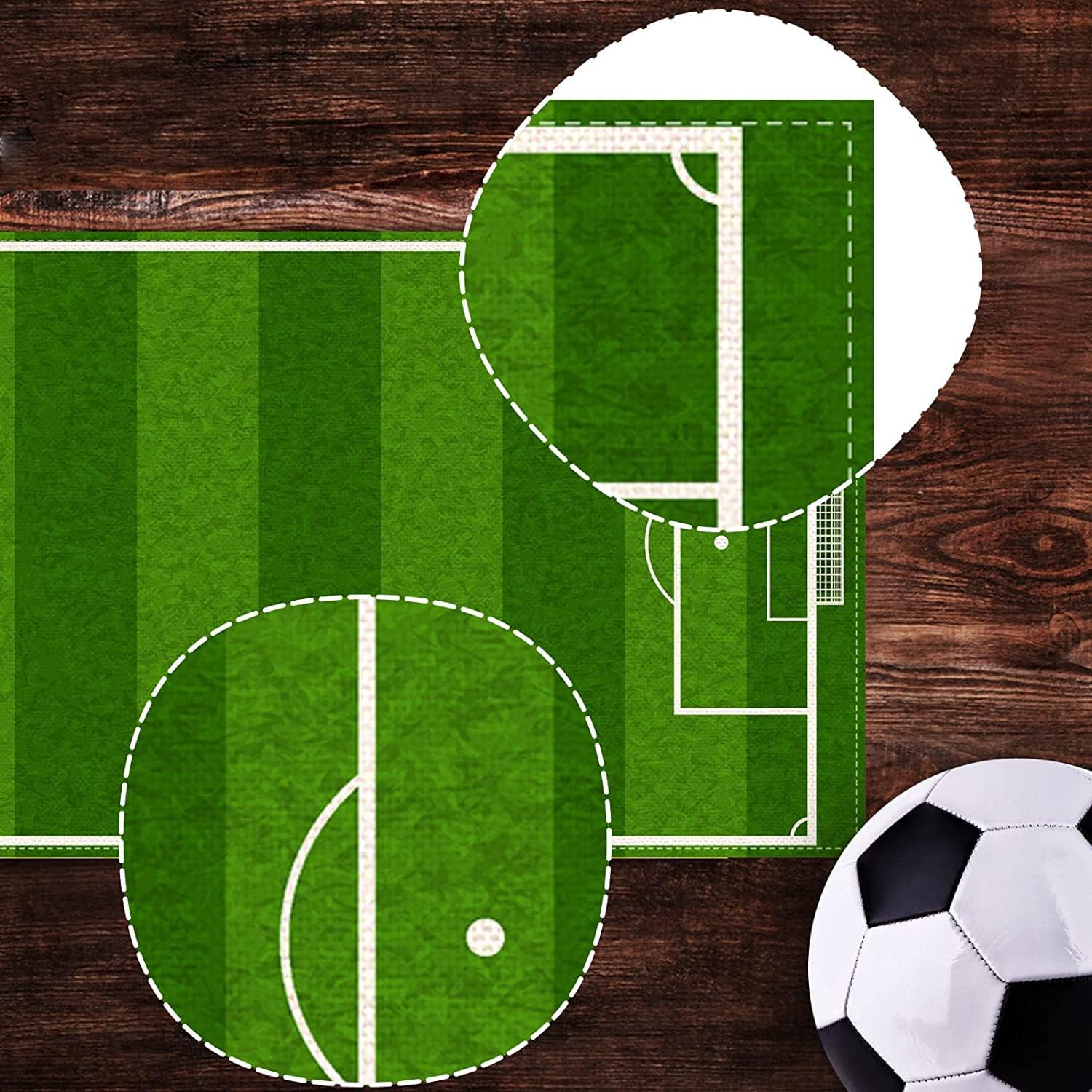 Nepnuser Linen Soccer Table Runner