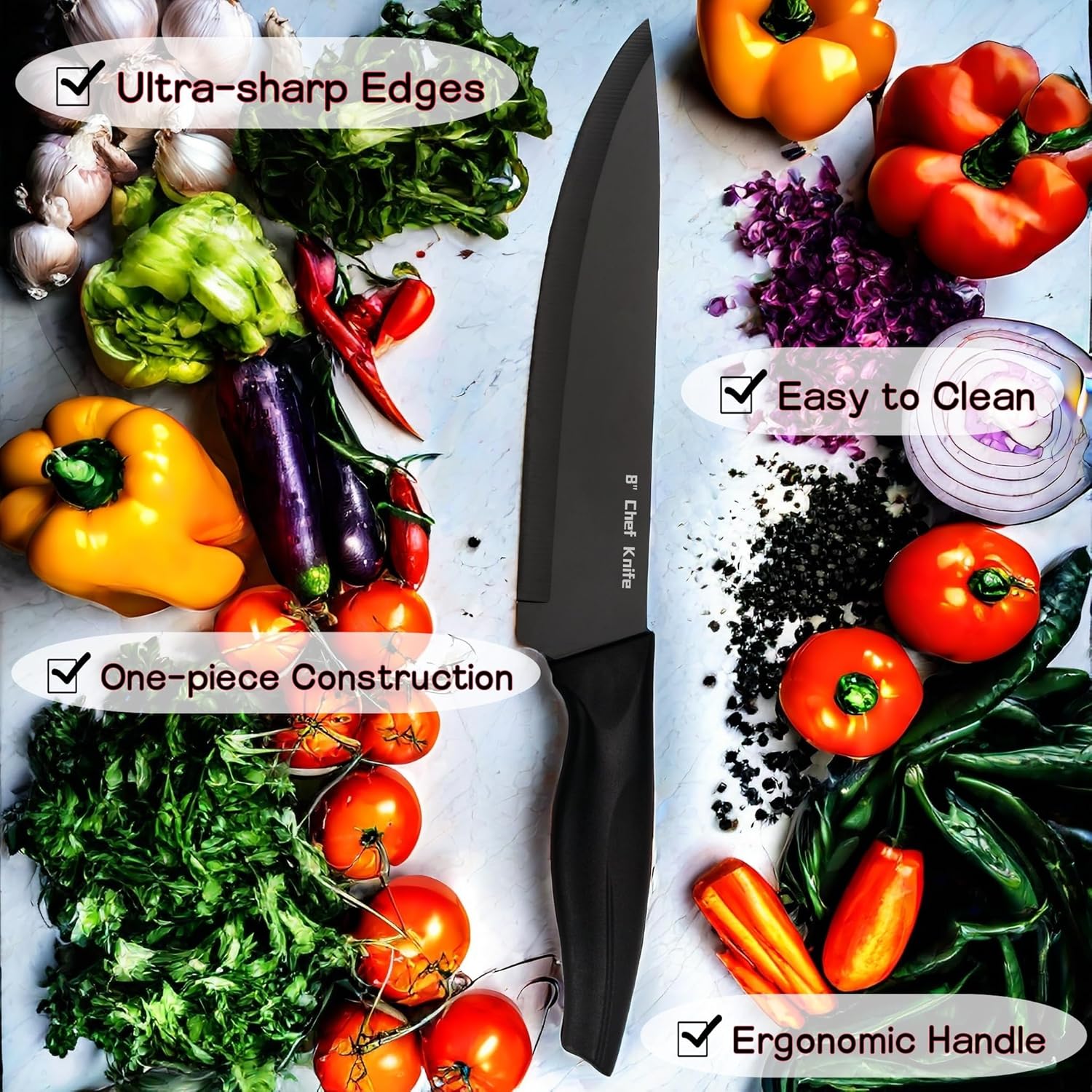CHOWAY Precision Laser 14-Piece Knives Set